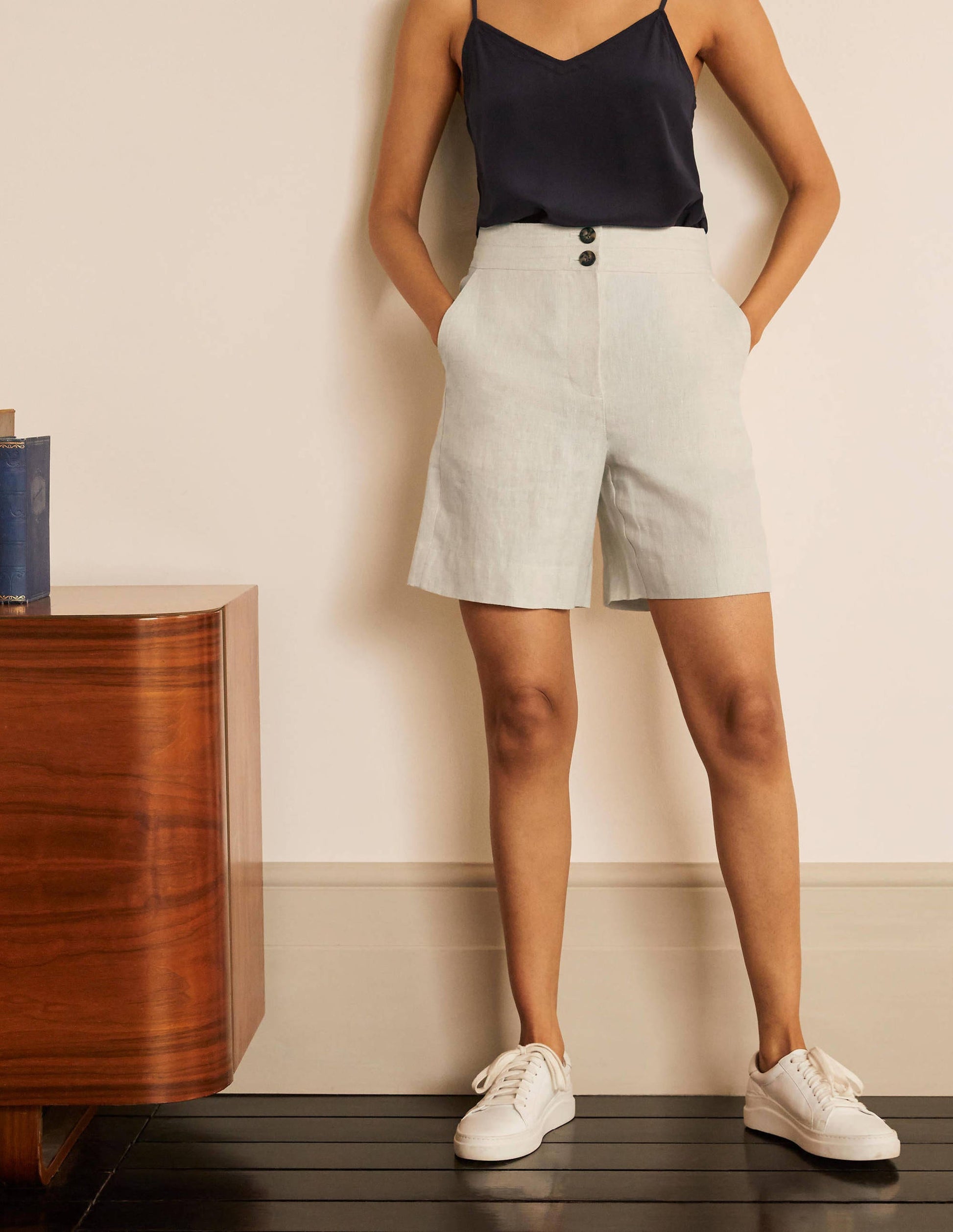 Cornwall Leinenshorts-Natur-1