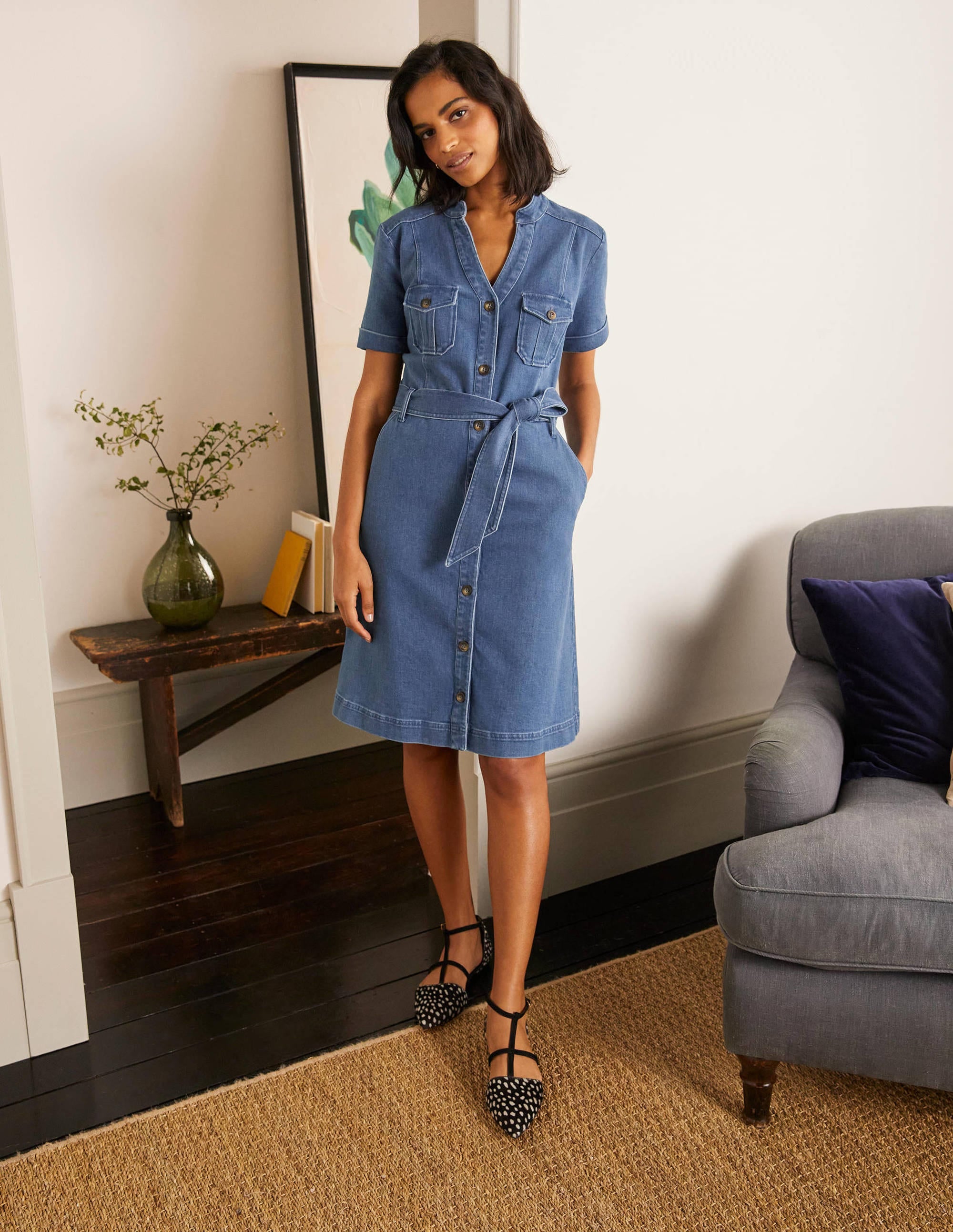 Robe-chemise Cecily-Denim vintage moyen - Image 4