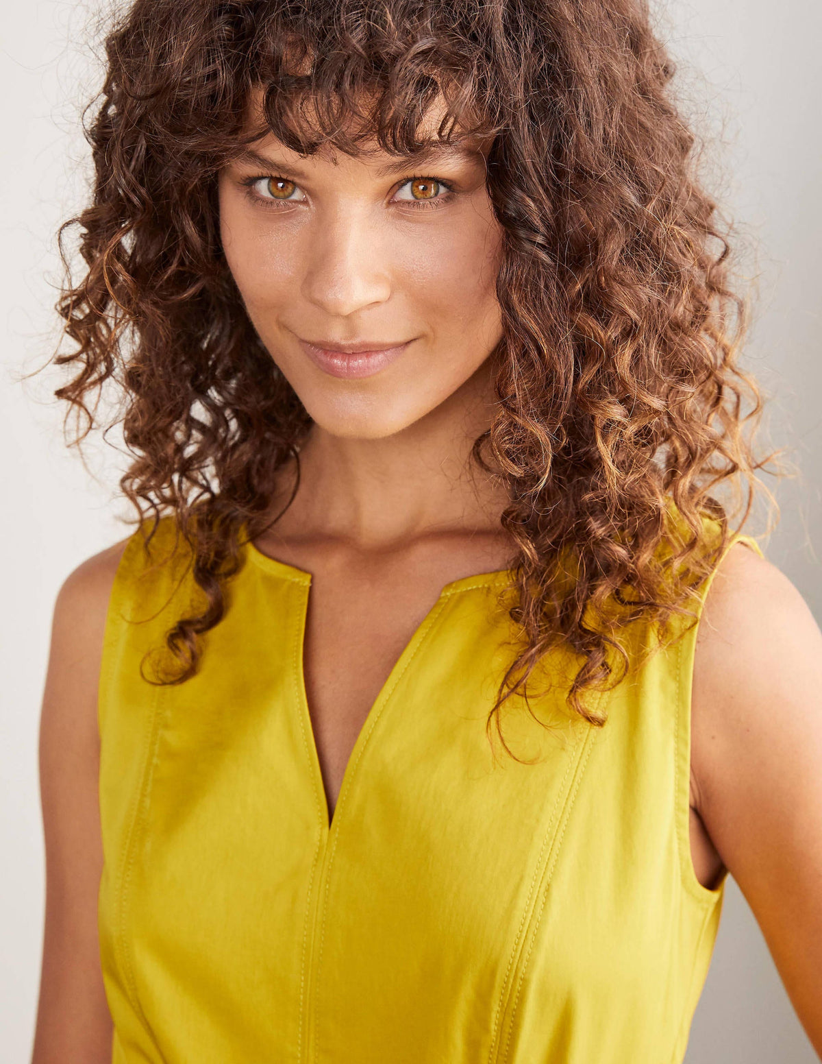 Mischa Kleid mit Gürtel-Schwefelgelb - Image 3