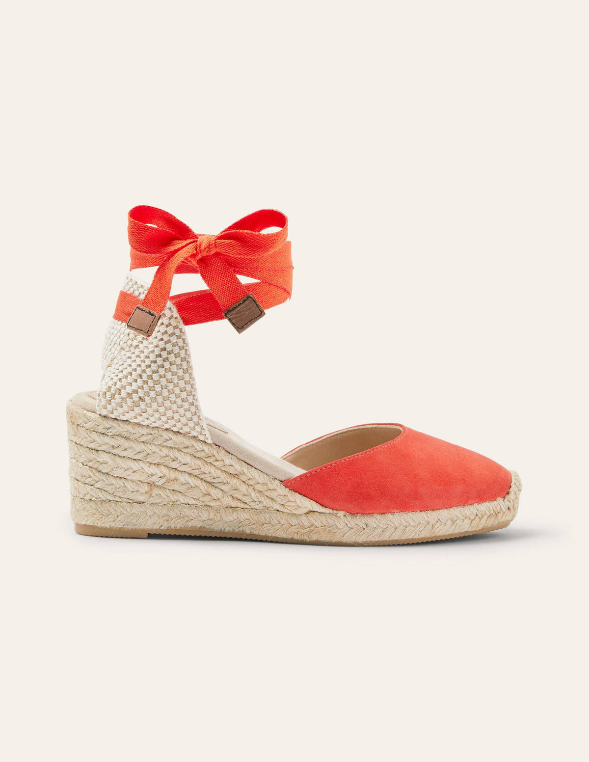 Espadrilles compensées Cassie-Rouge cerise - Image 2