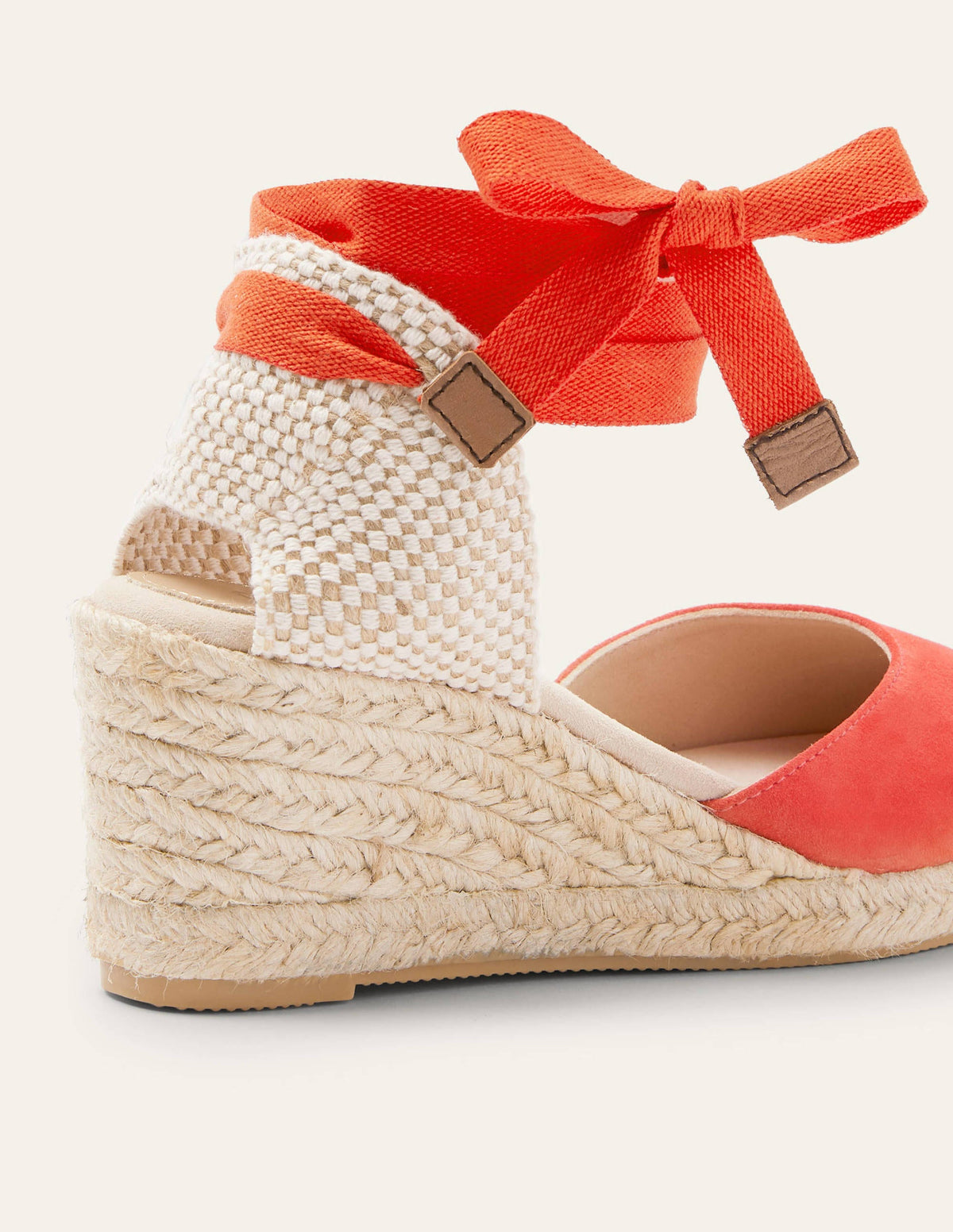 Espadrilles compensées Cassie-Rouge cerise - Image 3