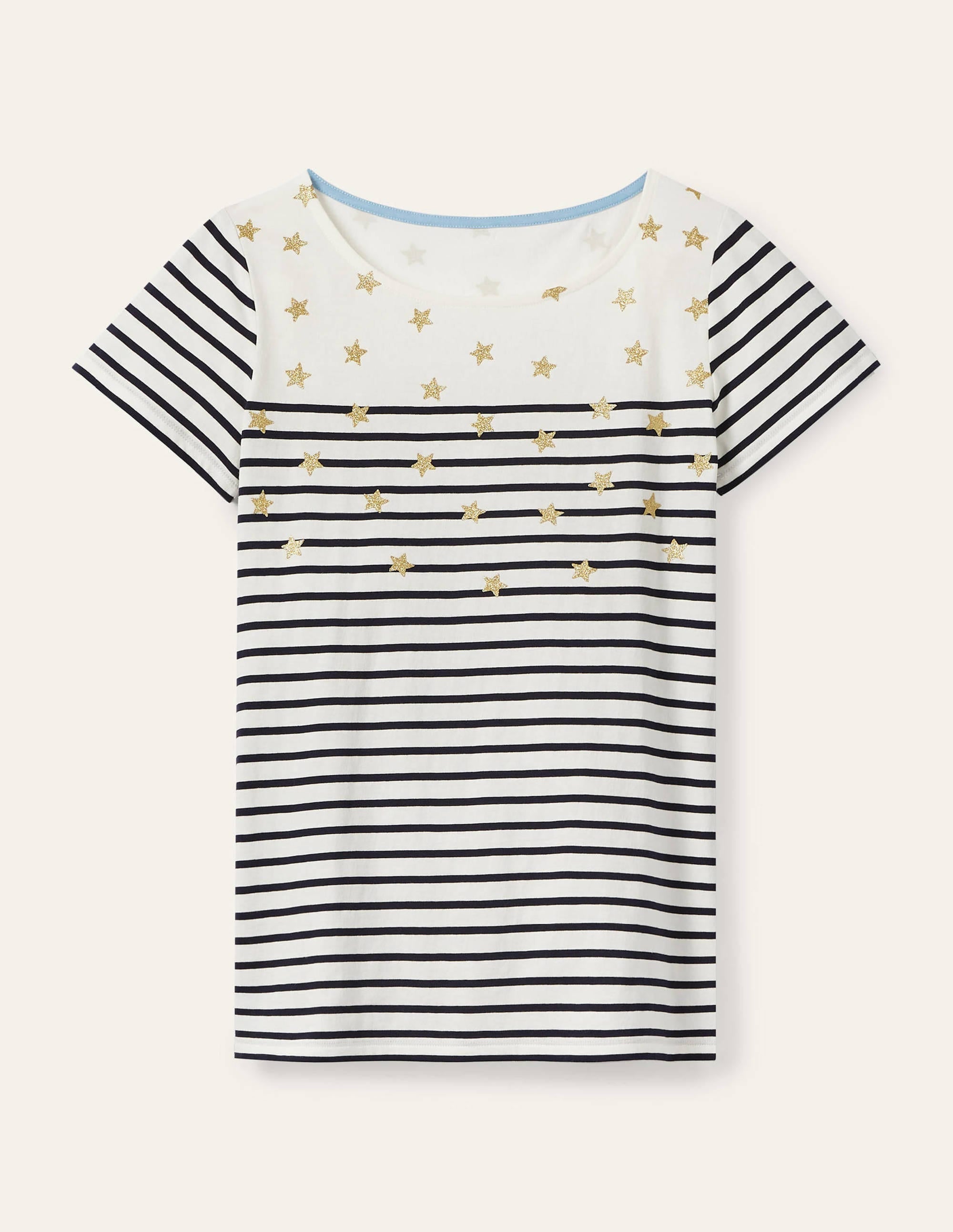Kurzärmliges Bretonshirt-Verstreute Sterne - Image 5