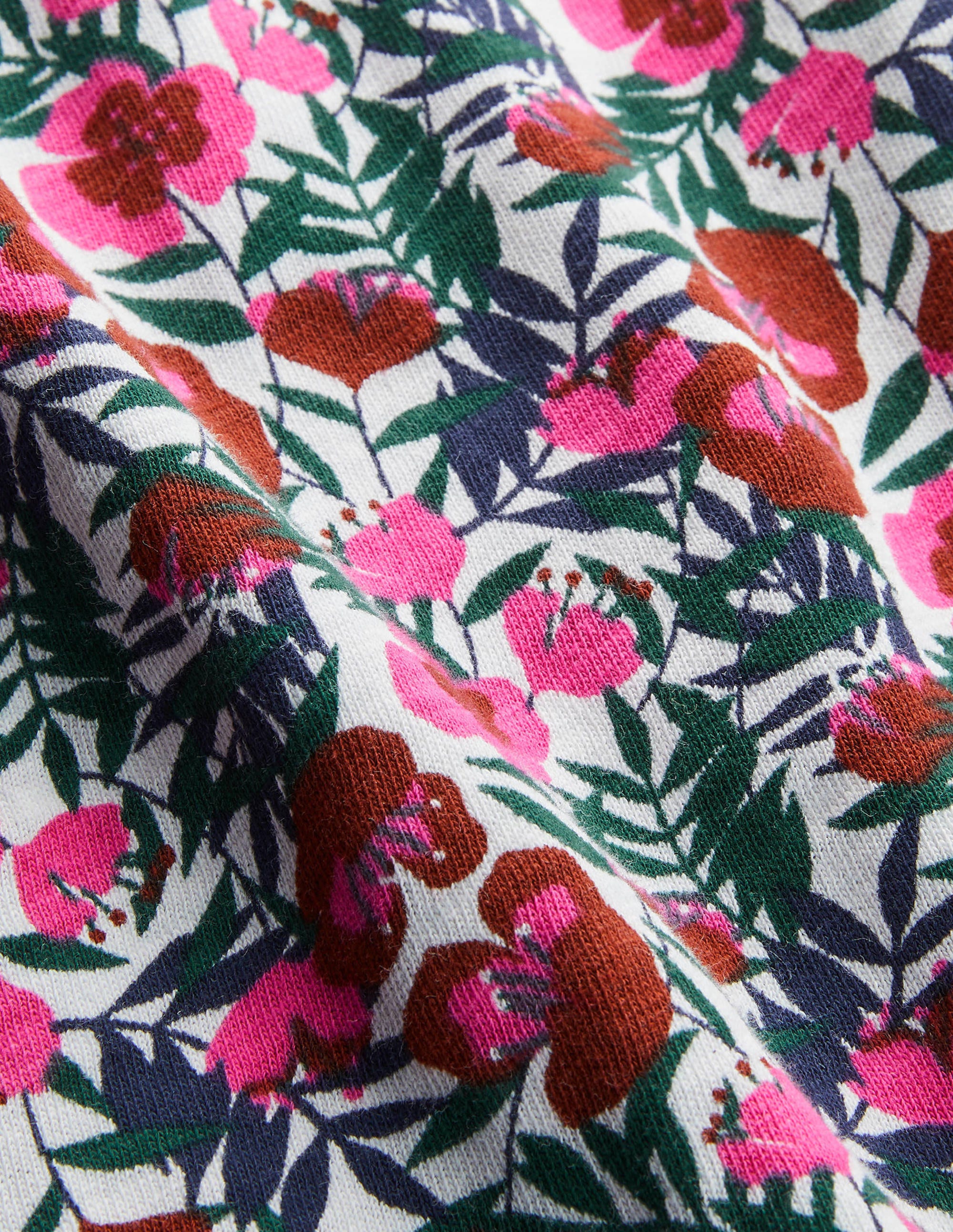 Robe Florrie en jersey-Ivoire, safari floral - Image 6