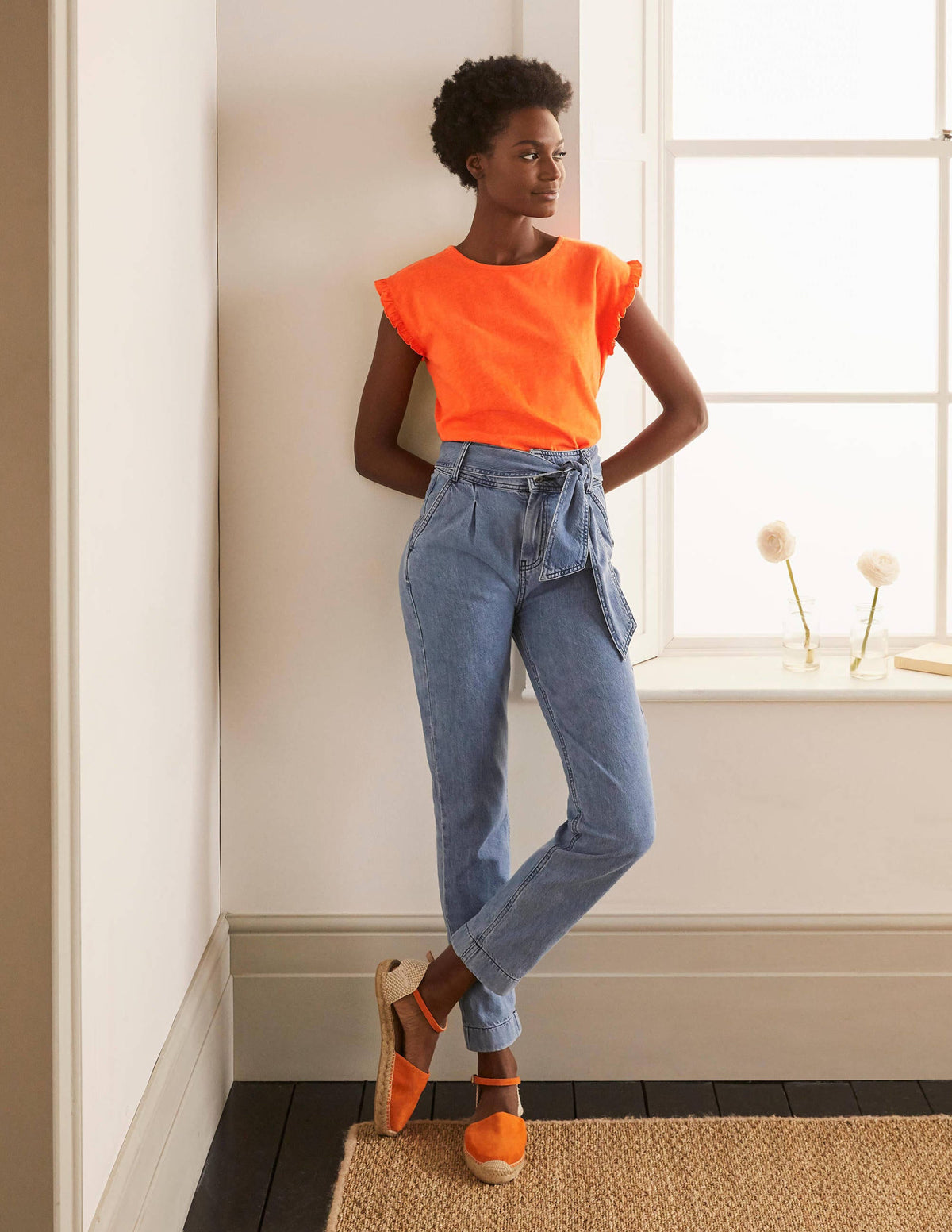 Top Faye en jersey-Orange mandarine - Image 2