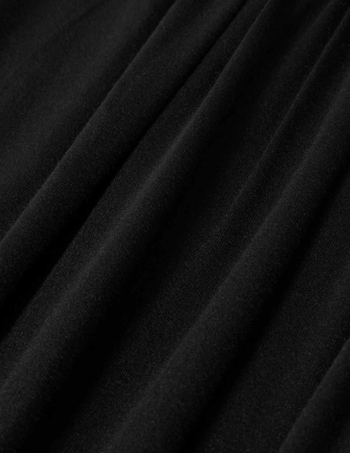 Rock mit gerafftem Bund-Schwarz-6