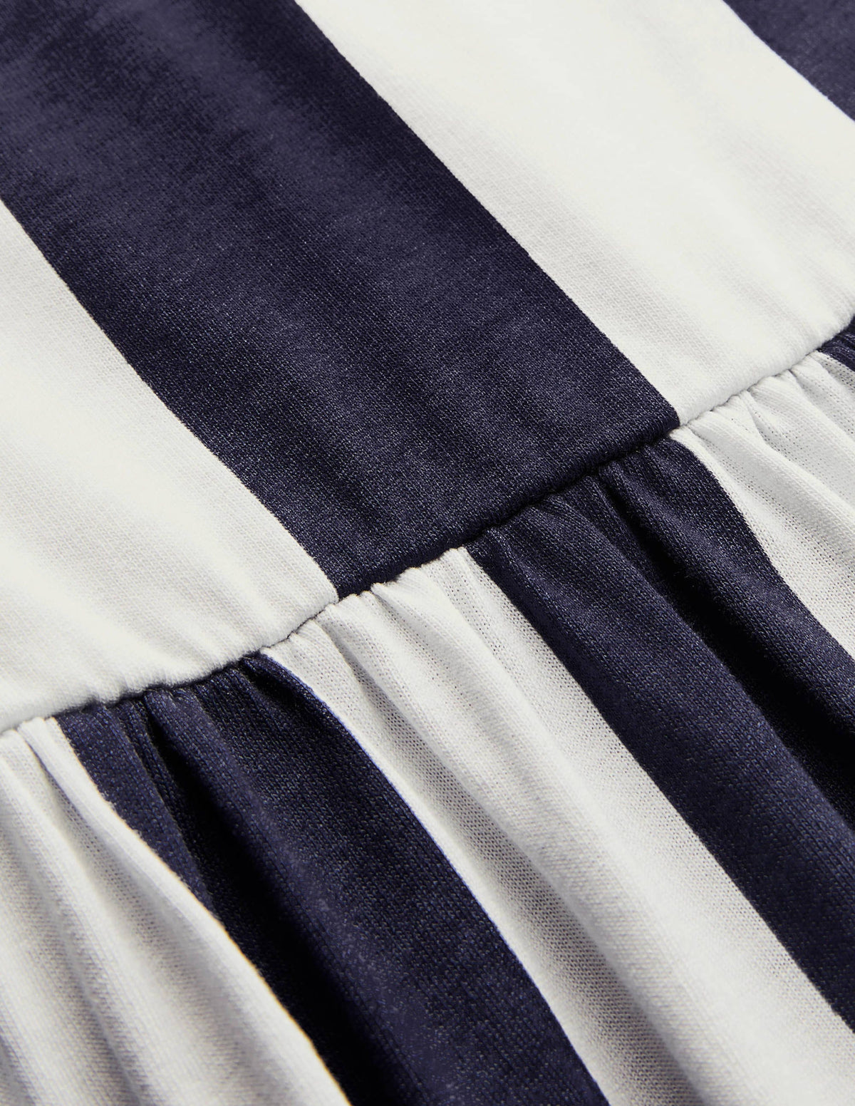 Robe Lucy rayée en jersey-Rayé bleu marine et ivoire - Image 5