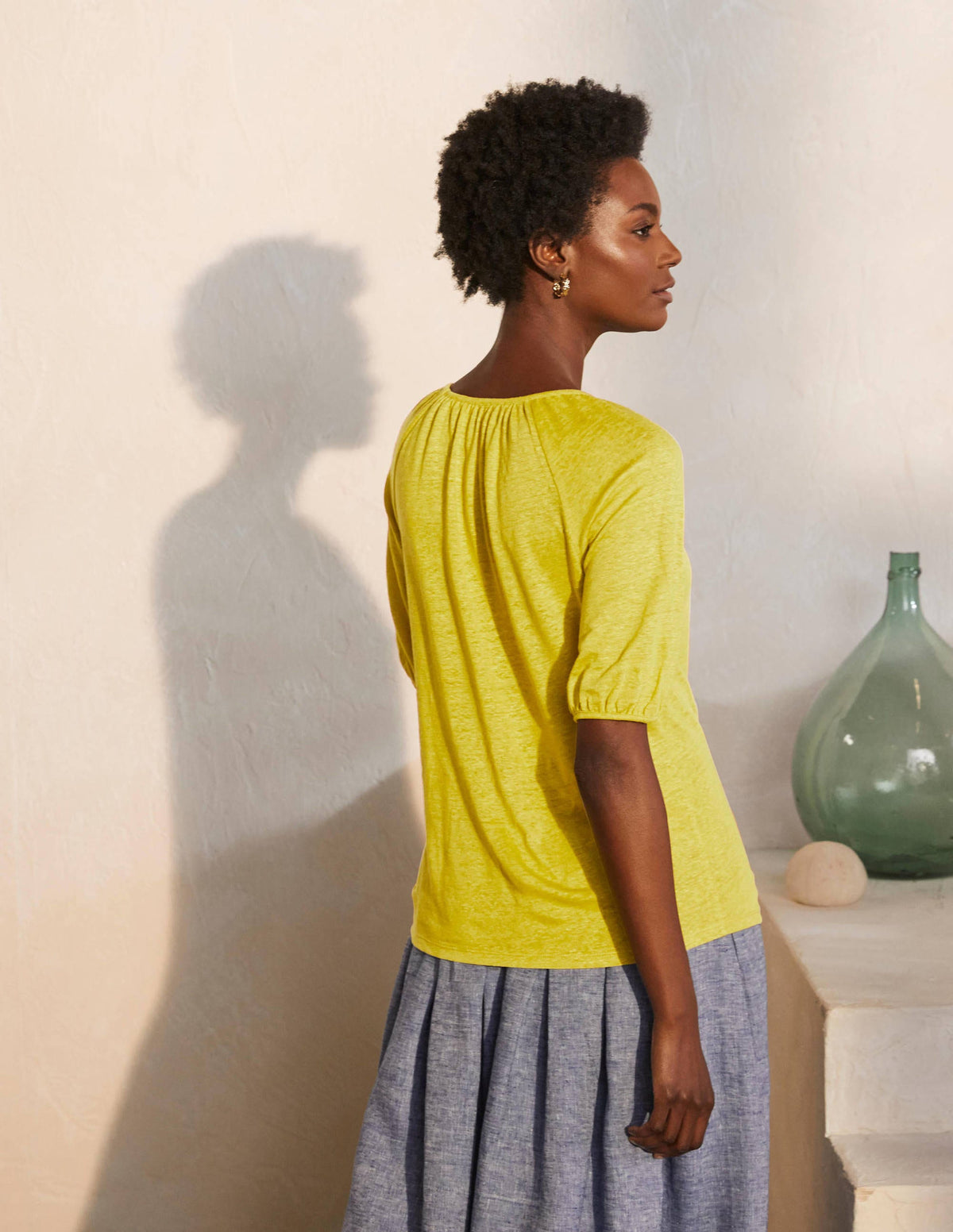 Top Tabitha en jersey-Chartreuse - Image 3