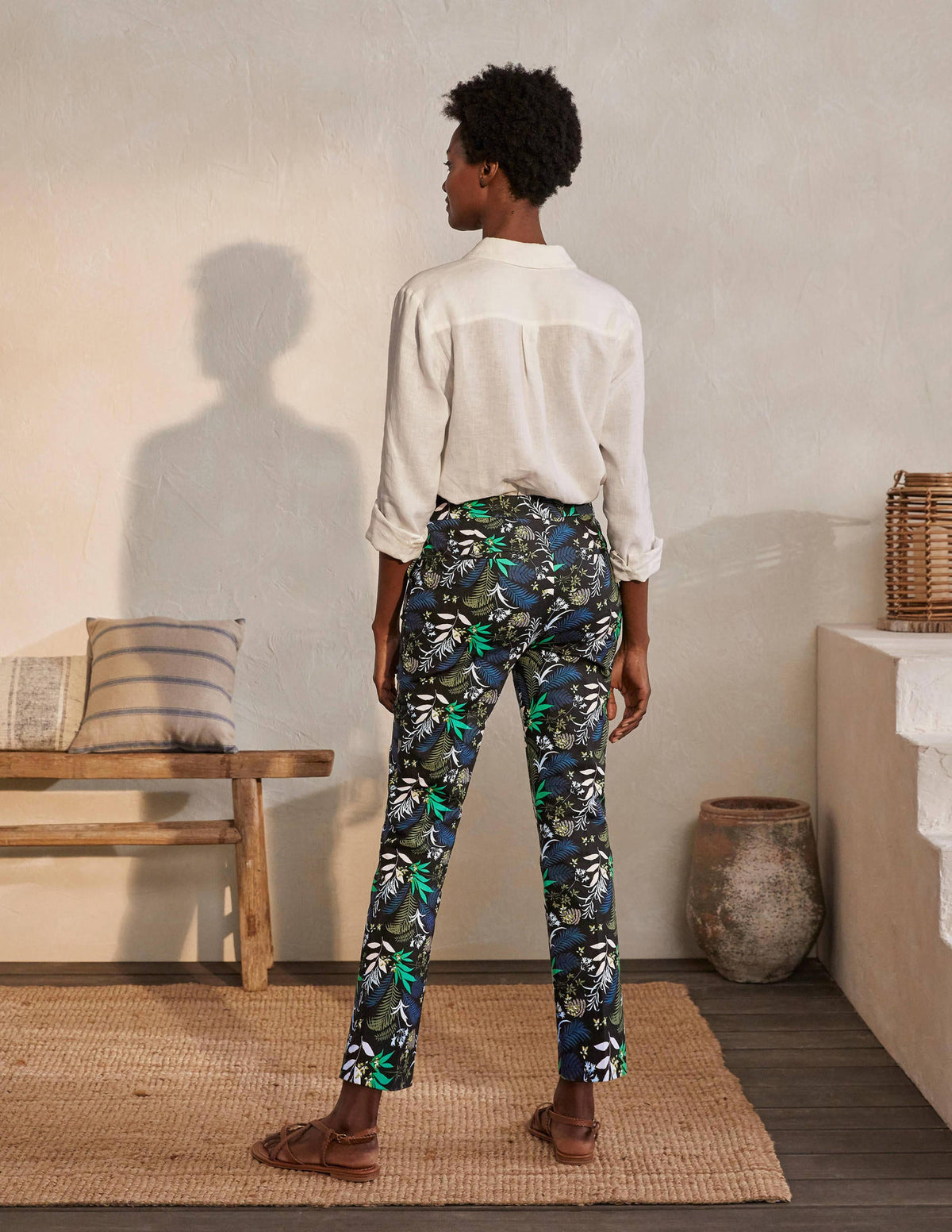 Pantalon 7/8 Richmond-Noir, fougère safari-2