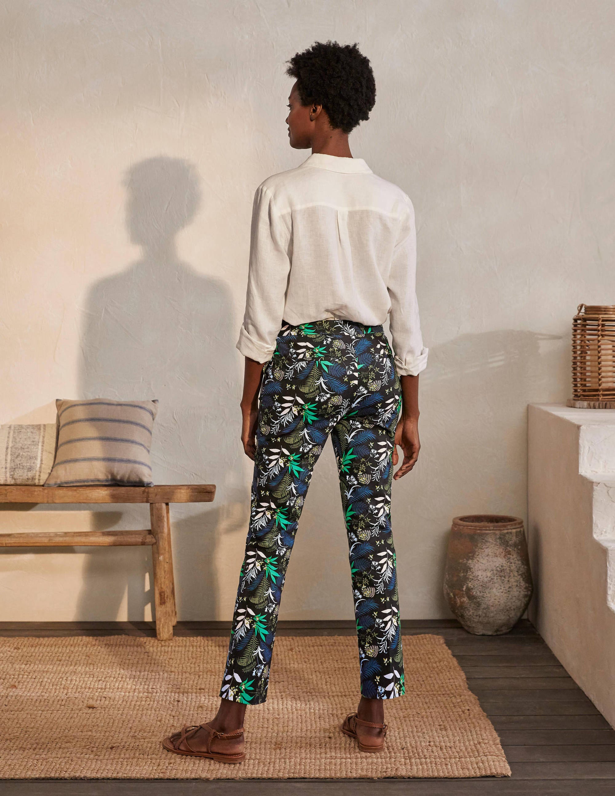 Pantalon 7/8 Richmond-Noir, fougère safari - Image 2
