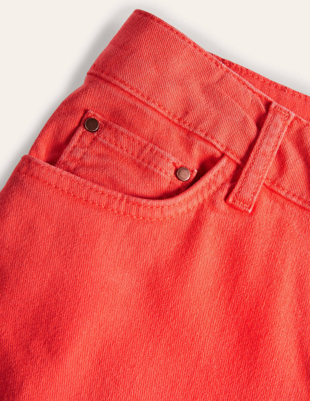 Schmale 7/8-Hose mit geradem Schnitt-Kirschrot-7
