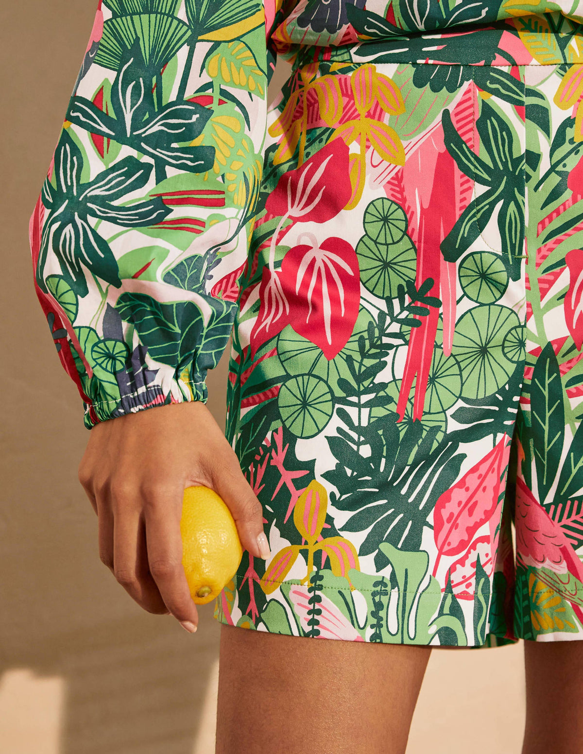 Danby Shorts zum Hineinschlüpfen-Palmblattgrün, Paradiesischer Dschungel - Image 3