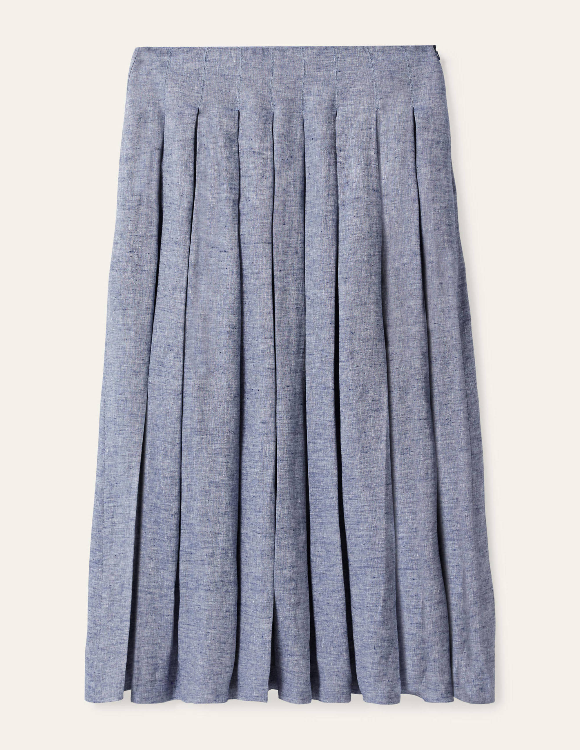Lydia Faltenrock aus Leinen-Faux-Uni - Image 5