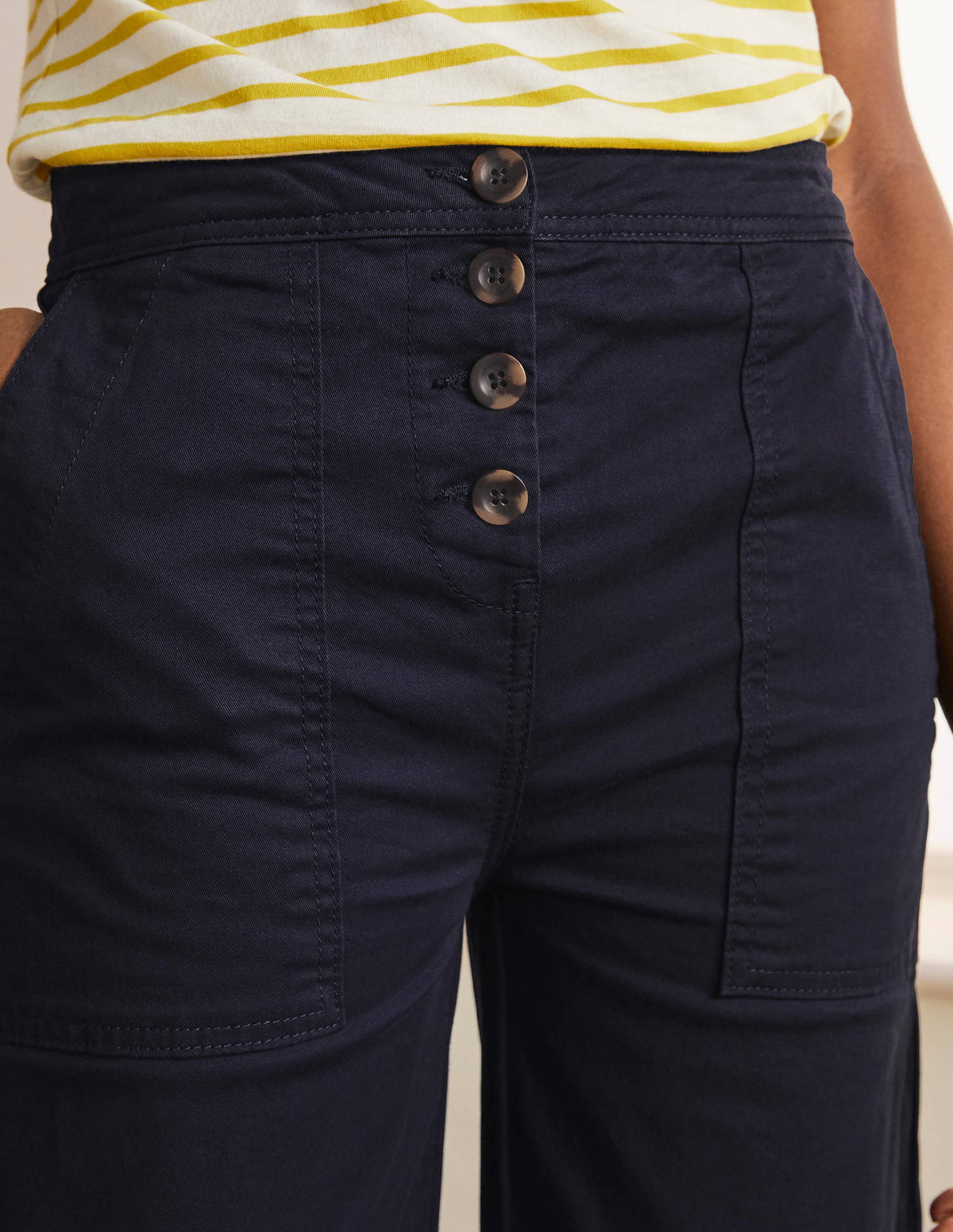 Beaufort Hose mit Knopfleiste-Marineblau - Image 3