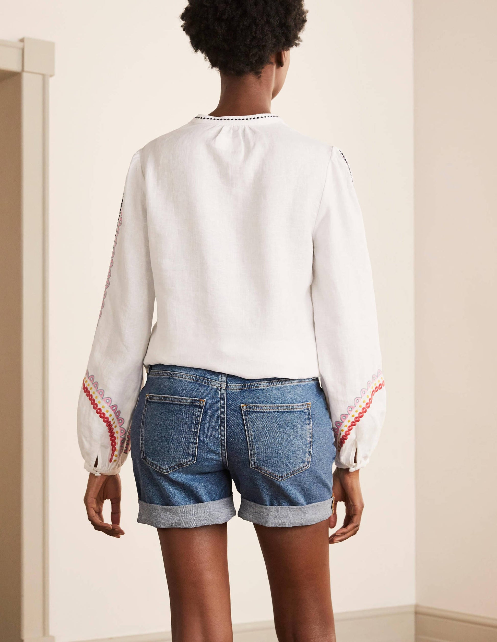 Devon Shorts-Mittleres Vintageblau, Denim-2