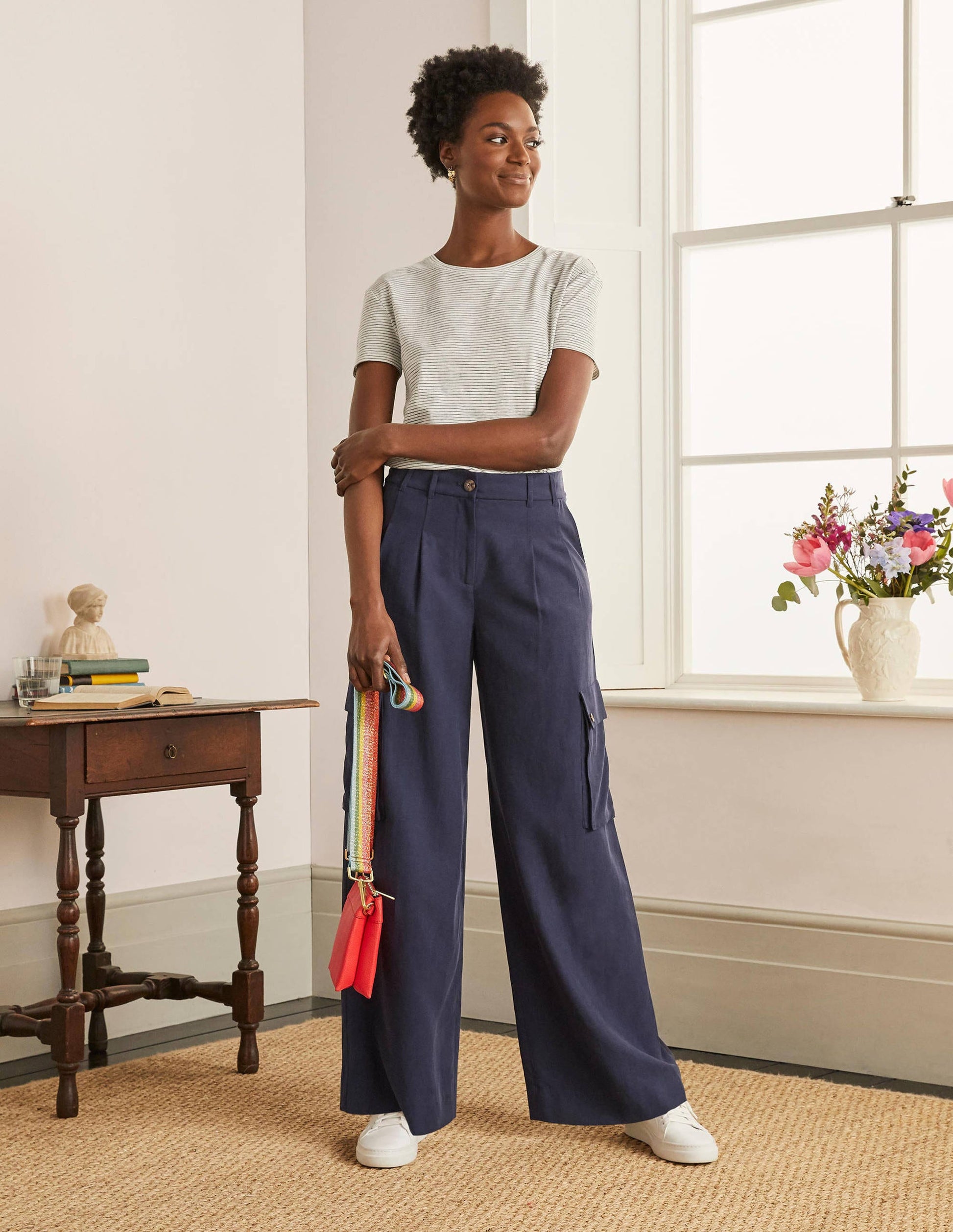 Pantalon cargo Ailesbury-Bleu marine-4