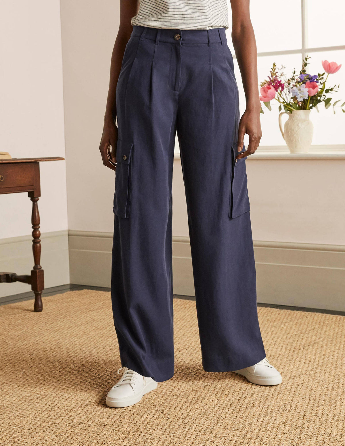 Pantalon cargo Ailesbury-Bleu marine - Image 1