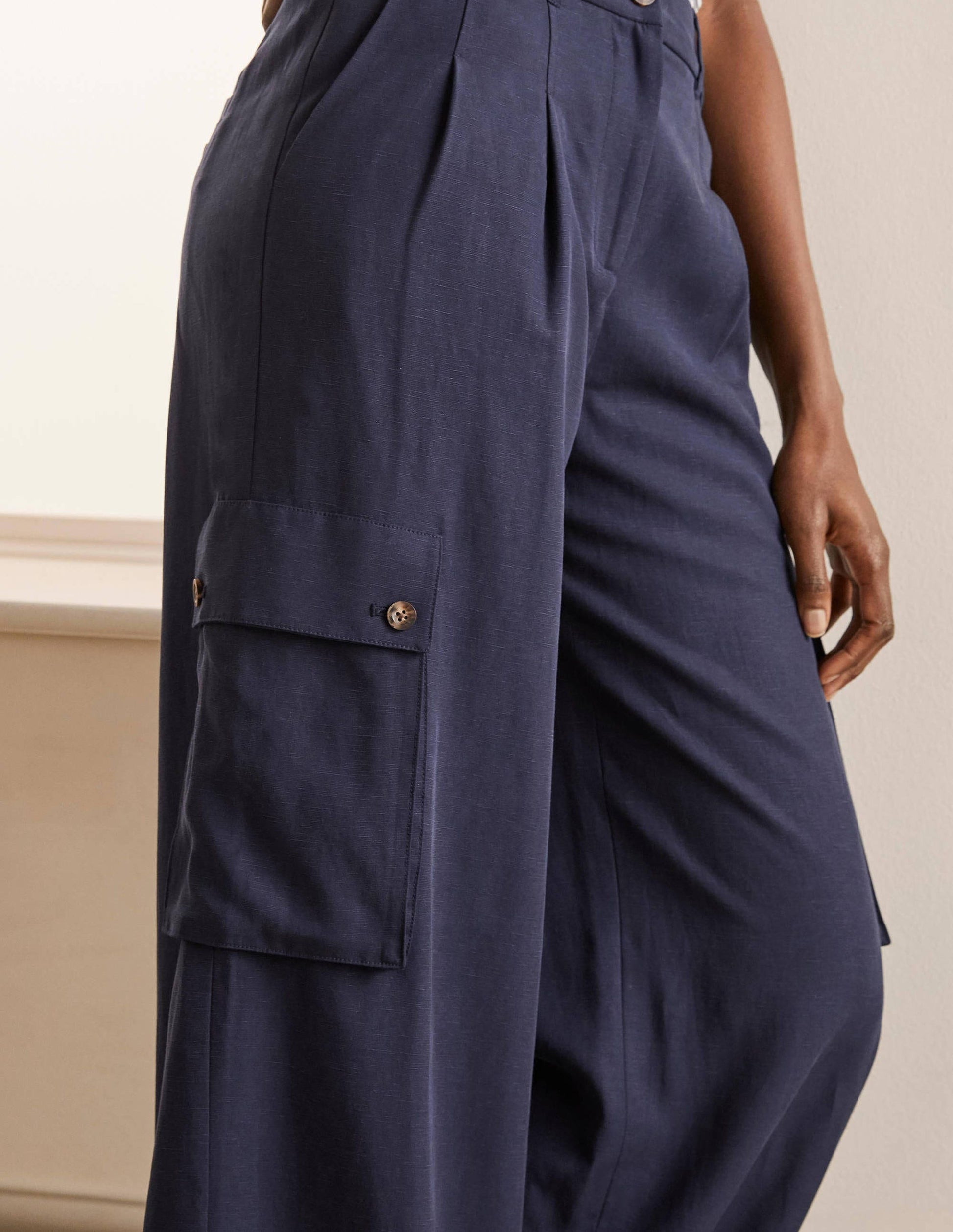 Pantalon cargo Ailesbury-Bleu marine-3