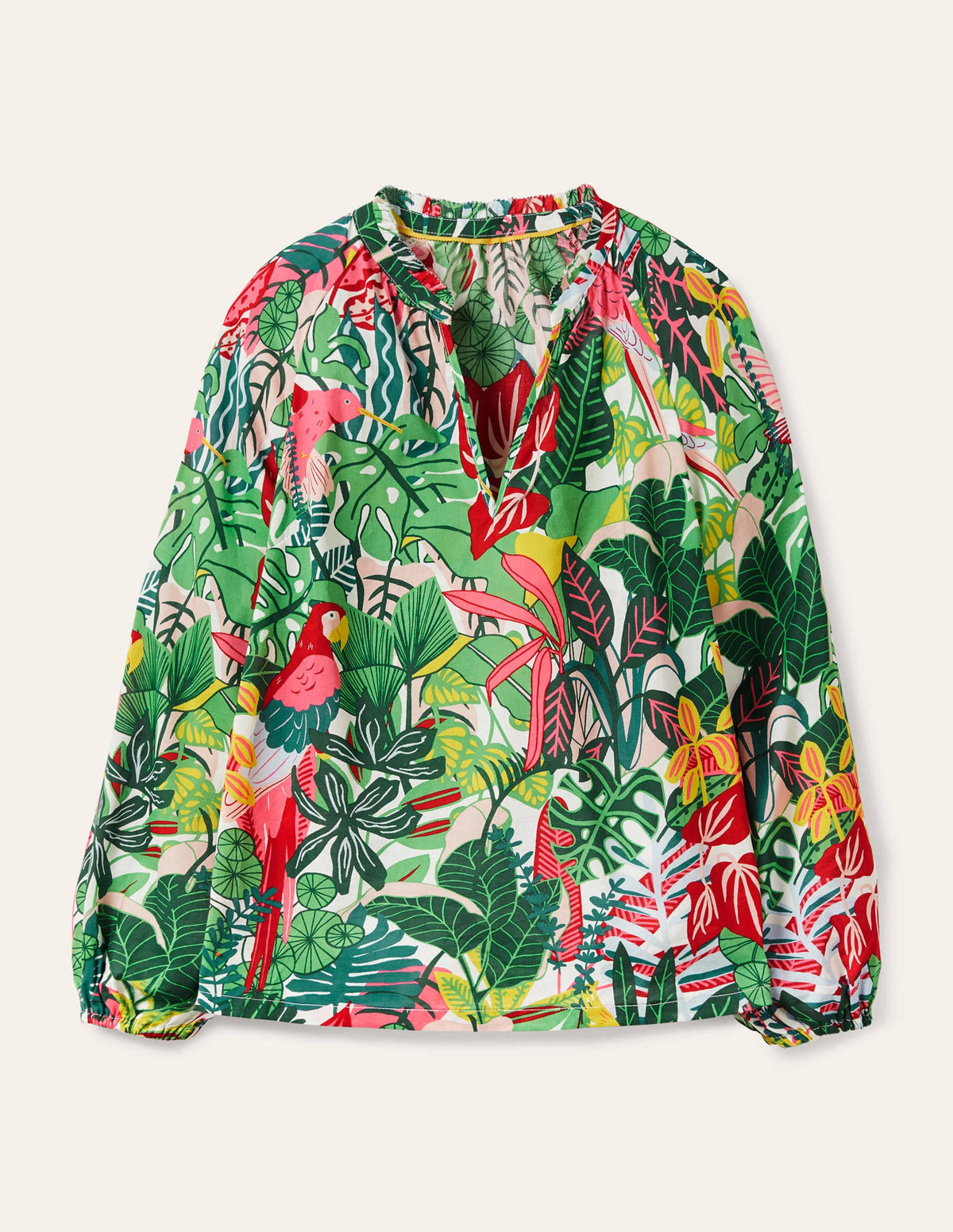 Heather Top-Palm Leaf, Paradise Jungle - Image 5
