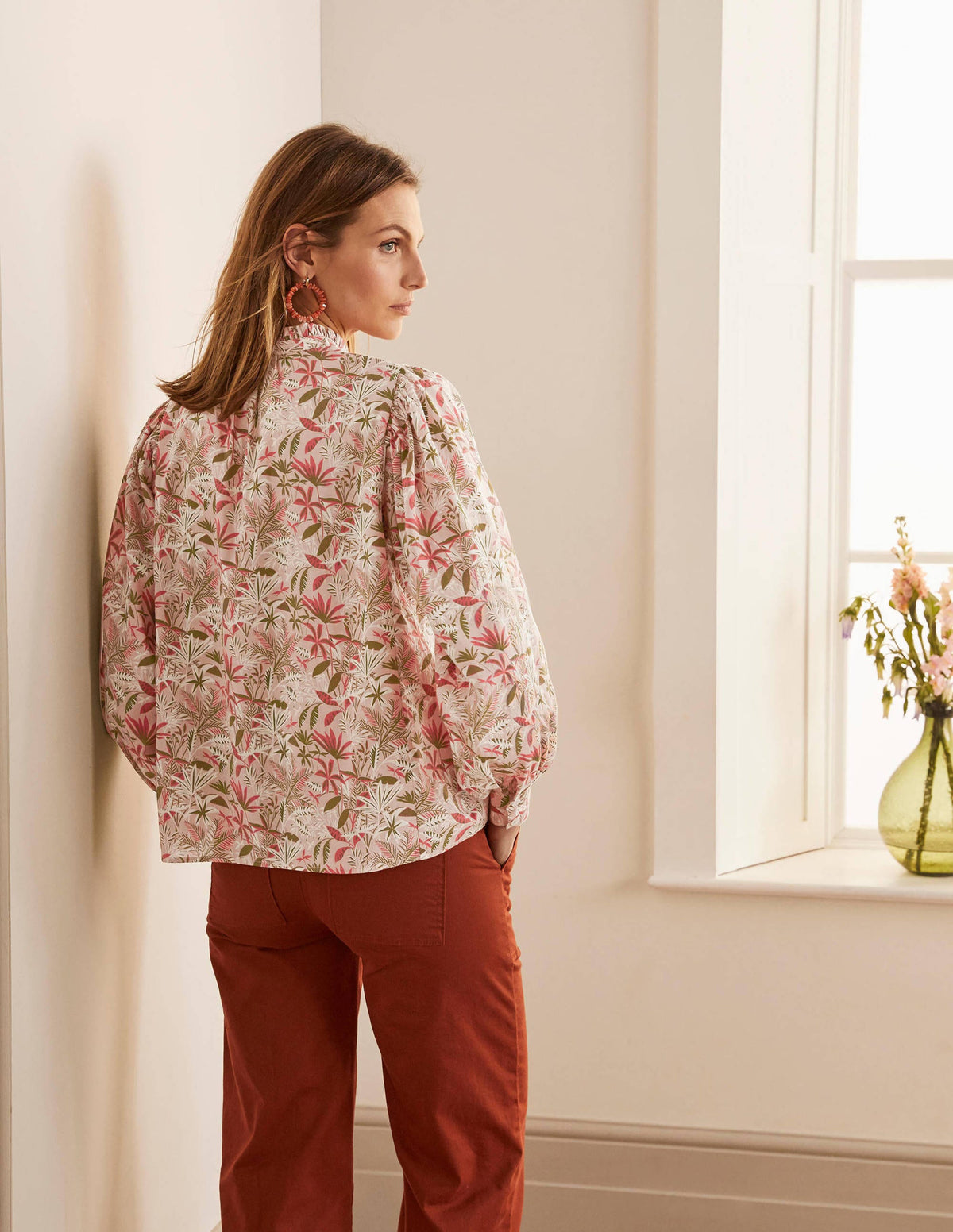 Miranda Bluse-Milchshake, Tropenpalme-3
