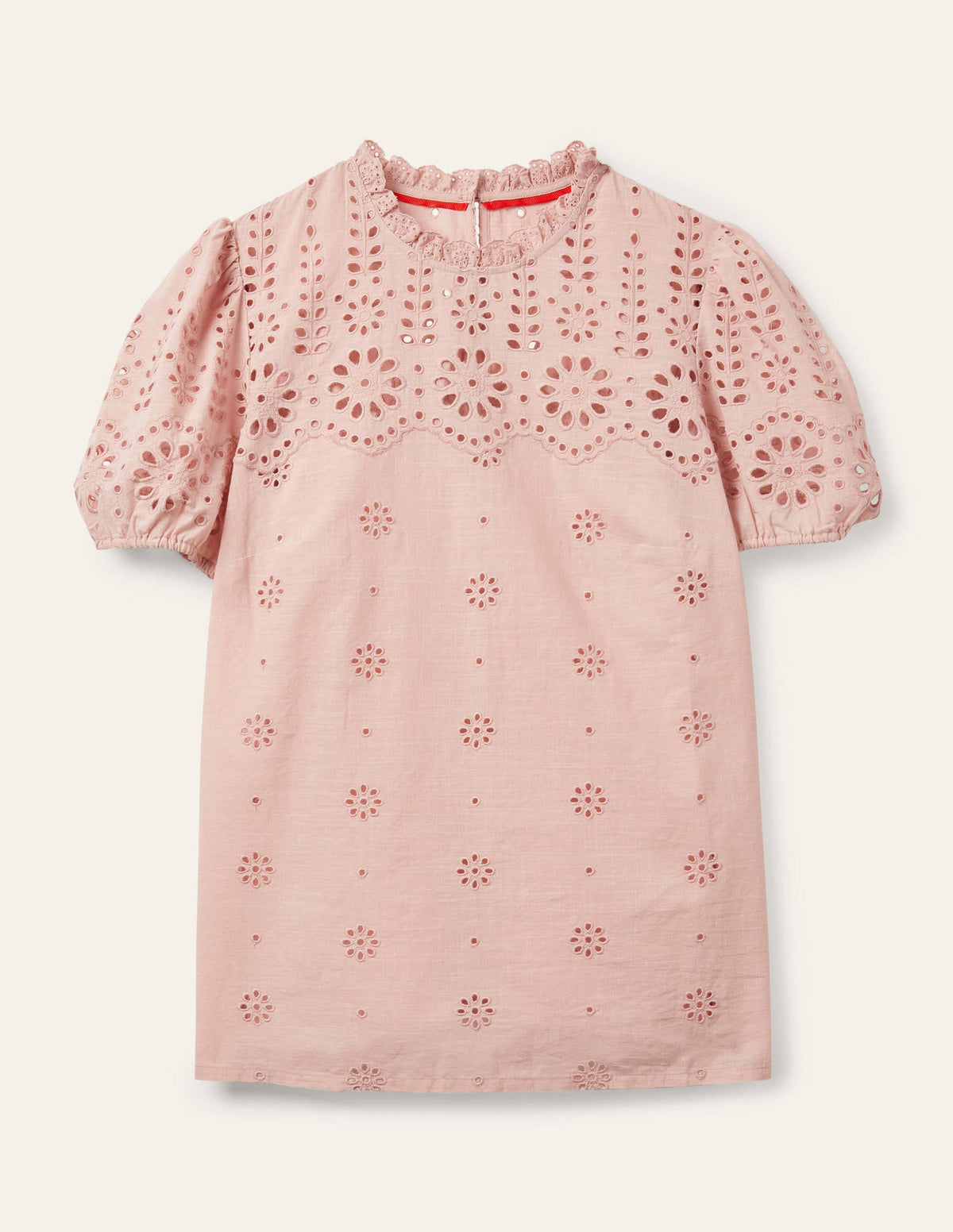 Altheda Broderie Top-Milkshake - Image 7