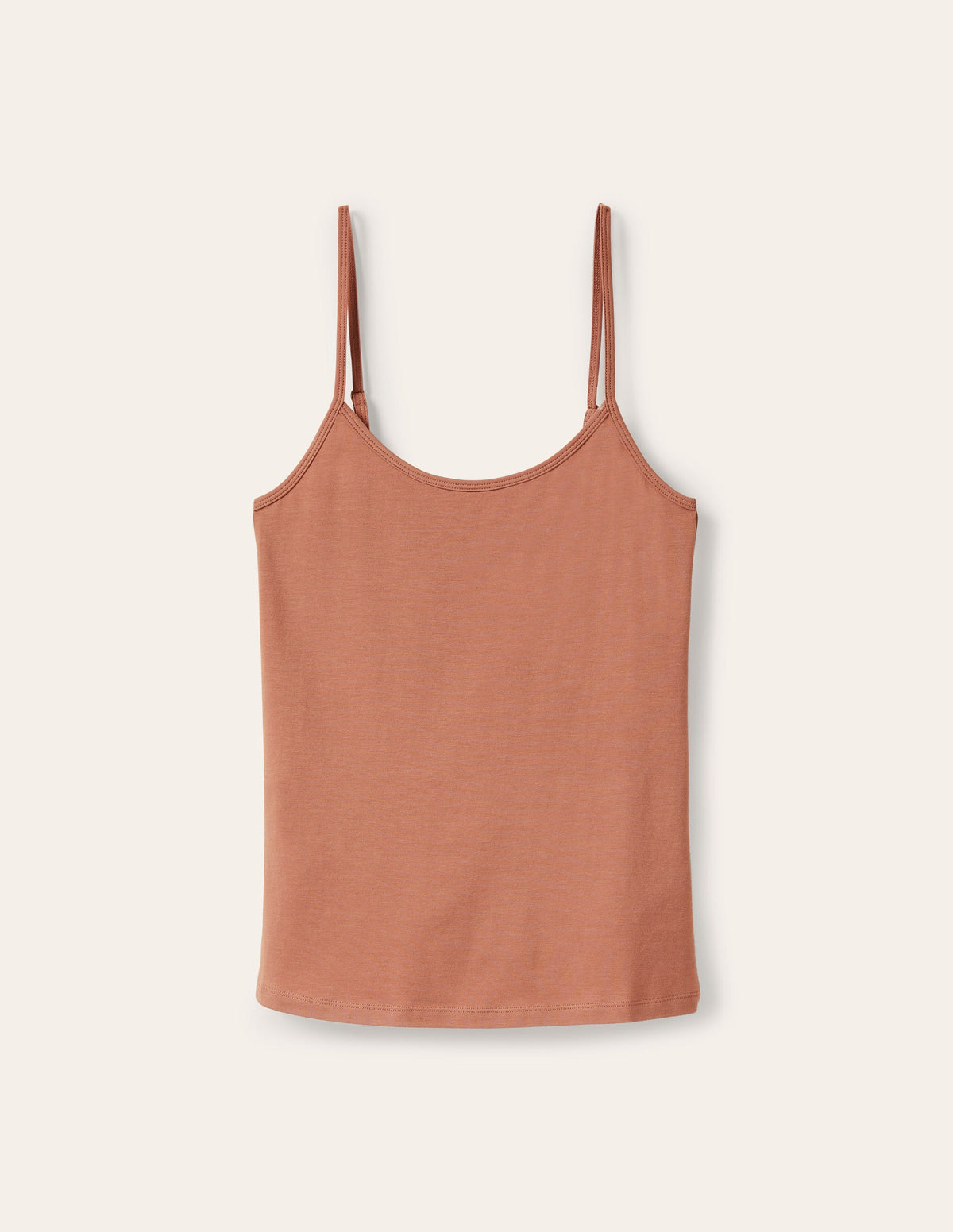 Plain Cami Top-Light Brown-6