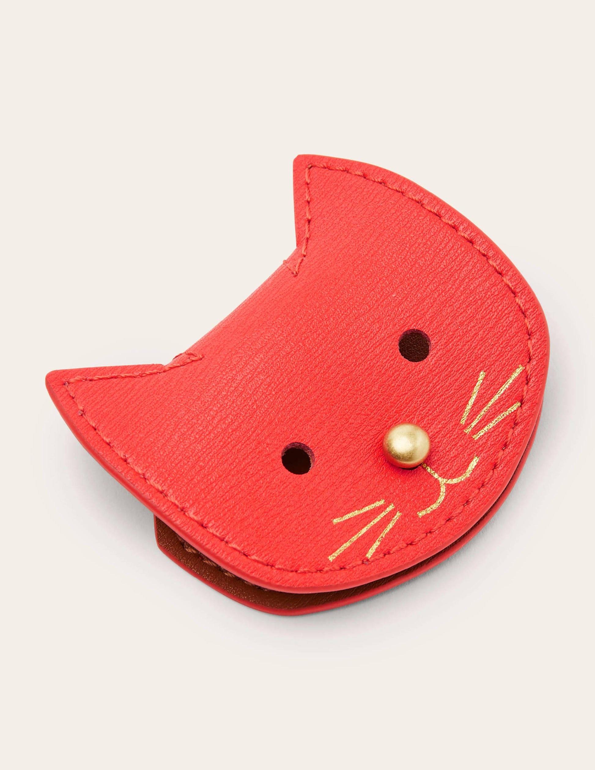 Rangement pour câble en forme d'animal-Rouge cerise - Chat-1