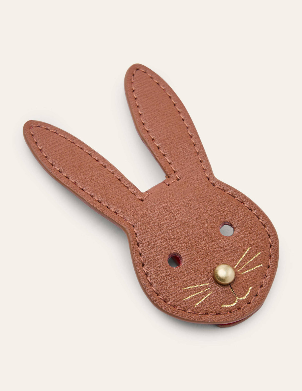Kabelhalter mit Tiermotiv-Hellbraun, Häschenmotiv - Image 1
