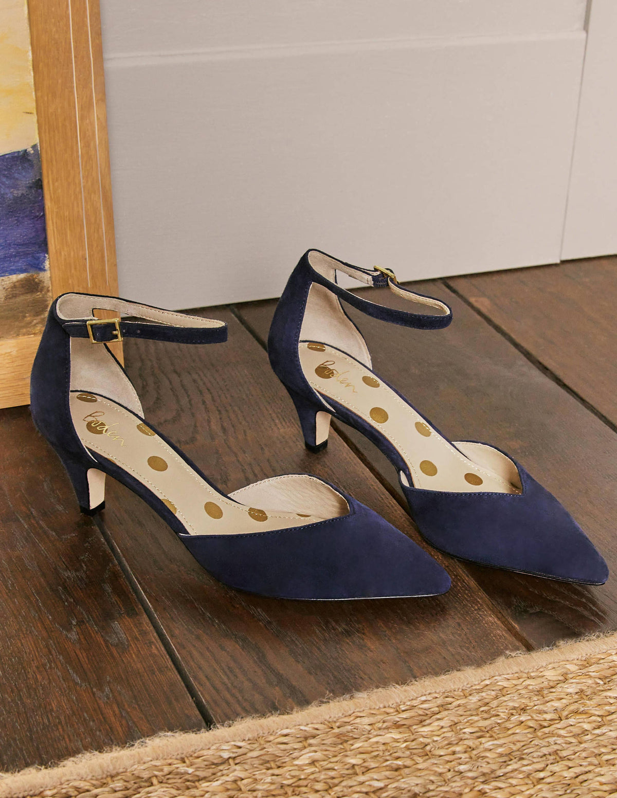 Pumps mit Knöchelriemen-Marineblau - Image 1