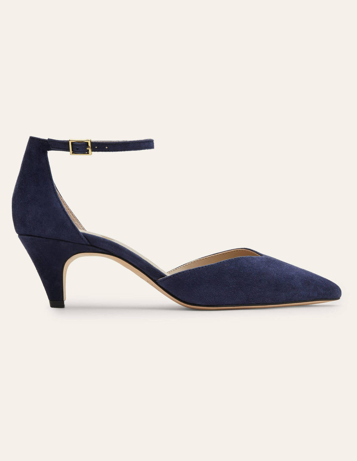 Pumps mit Knöchelriemen-Marineblau - Image 2