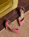 Pumps mit Knöchelriemen-Graurosa