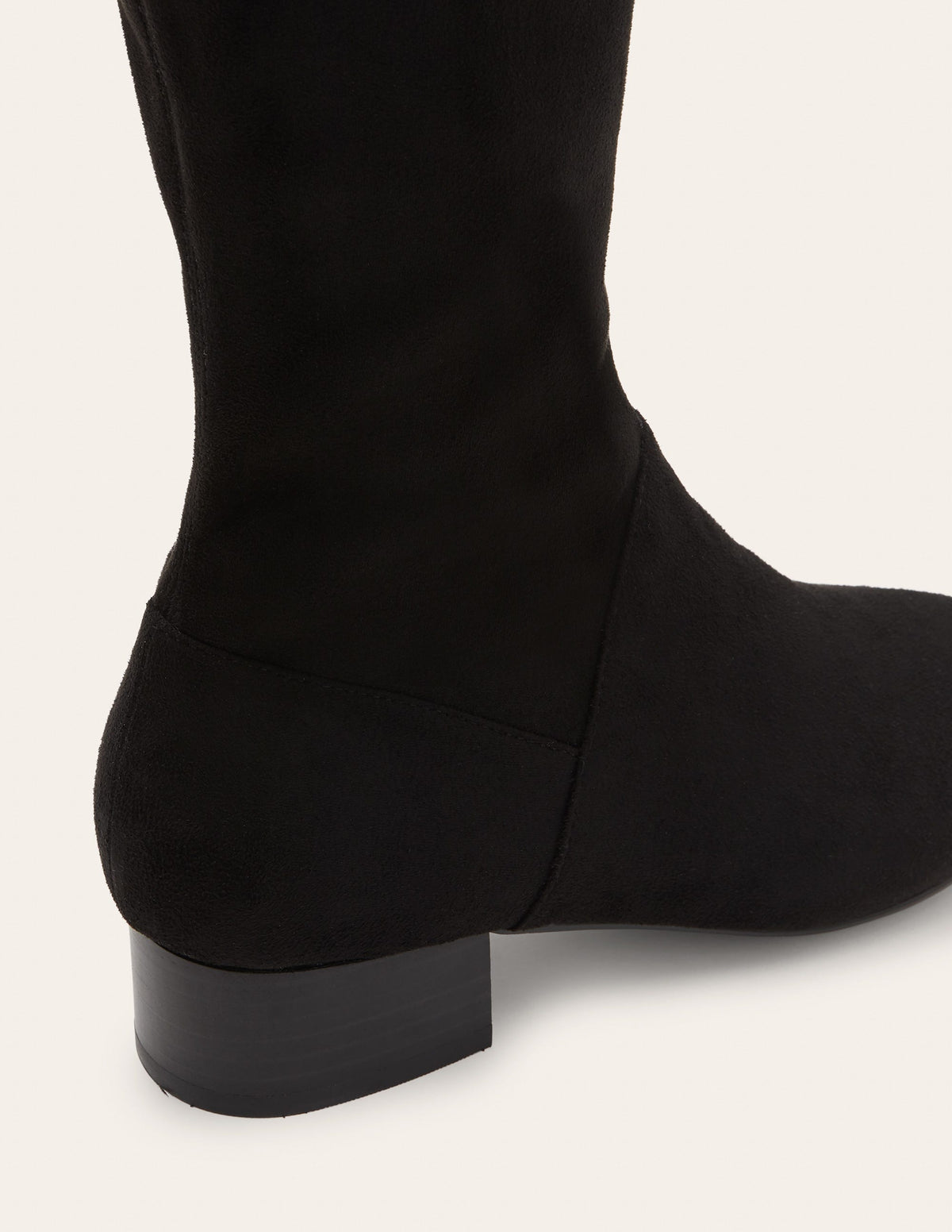 Flache Stiefel mit Stretch-Schwarz - Image 2