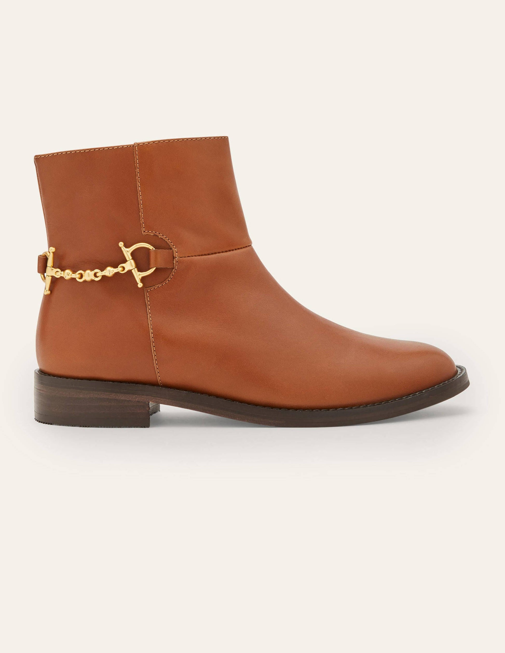 Stiefeletten mit Trense-Dunkelbraun-2