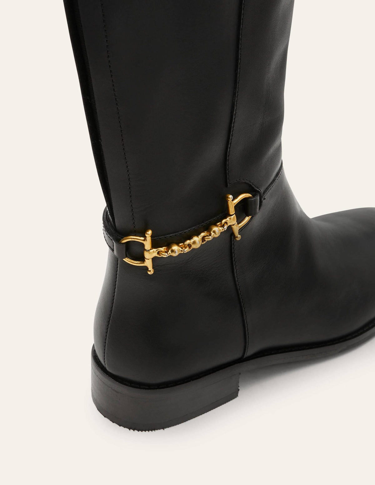 Reitstiefel mit Trense-Schwarz-4