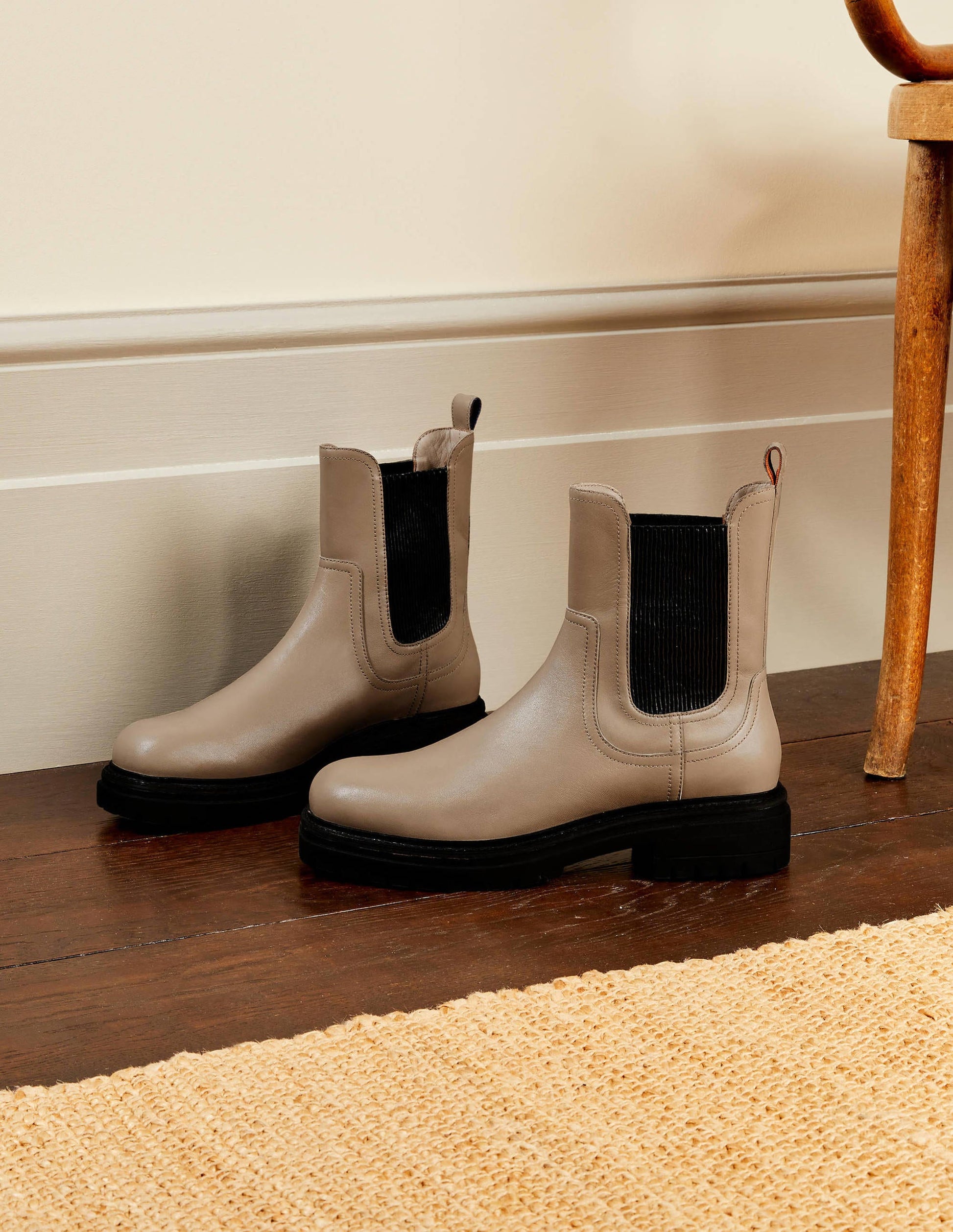 Chunky Chelsea Boots-Irish Cream-1