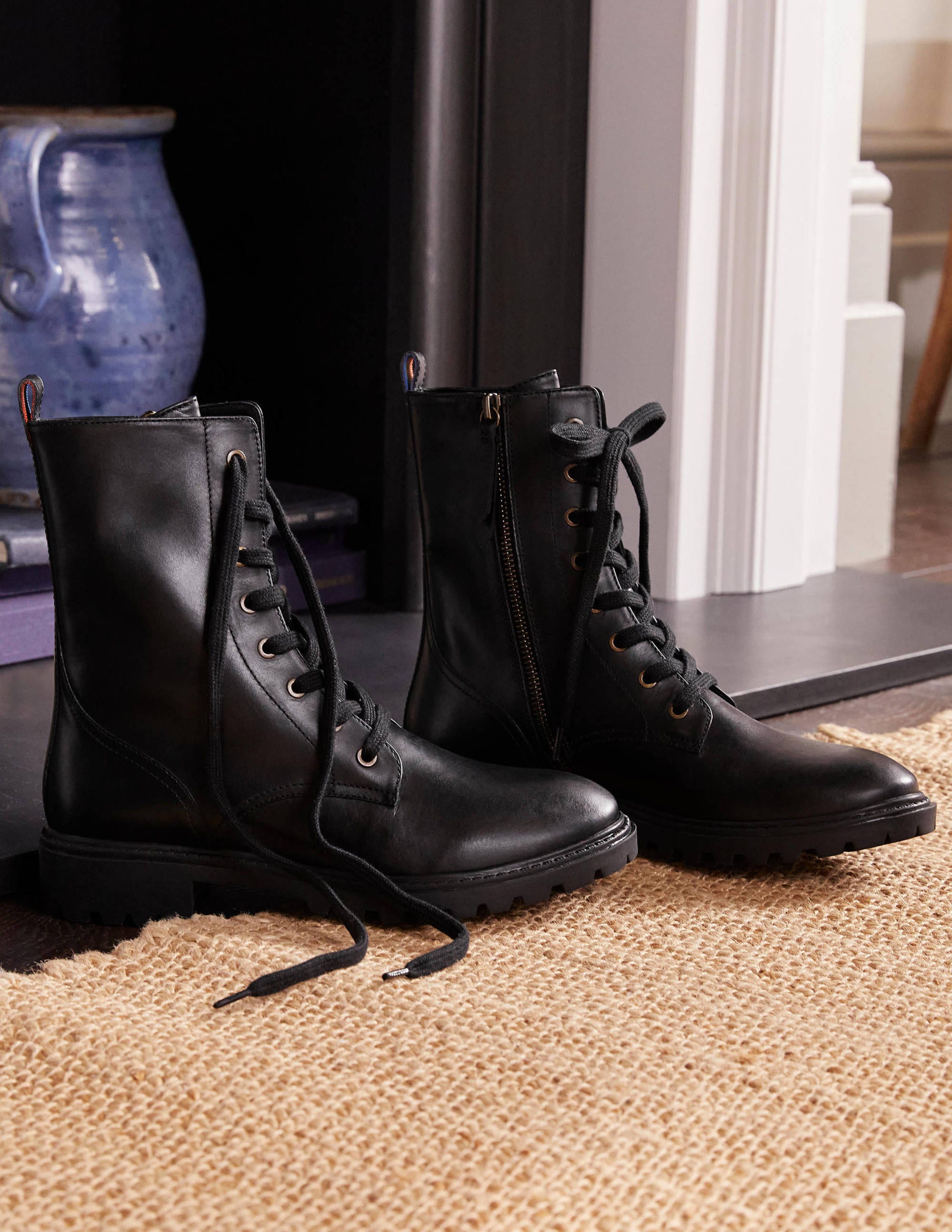 Stiefeletten zum Schnüren-Schwarz - Image 1