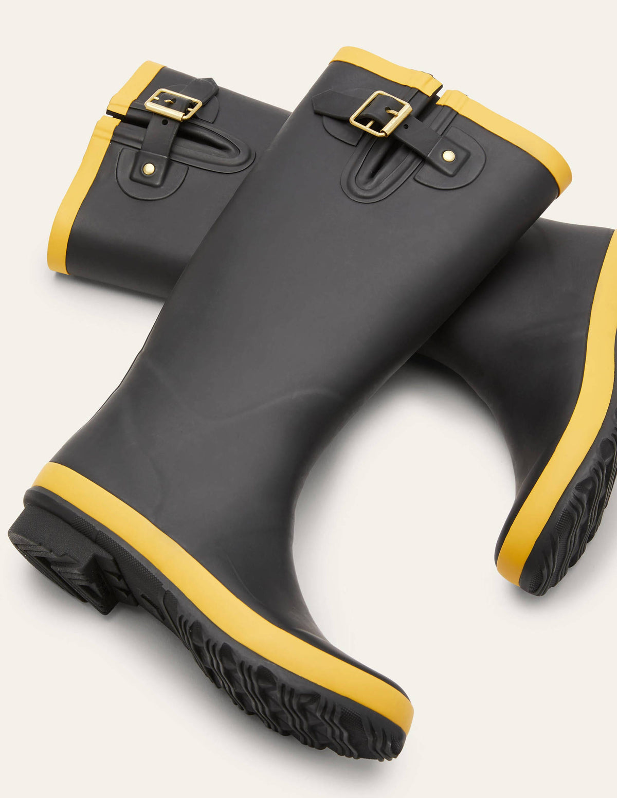 Bottes de pluie-Noir/Doré miel - Image 5