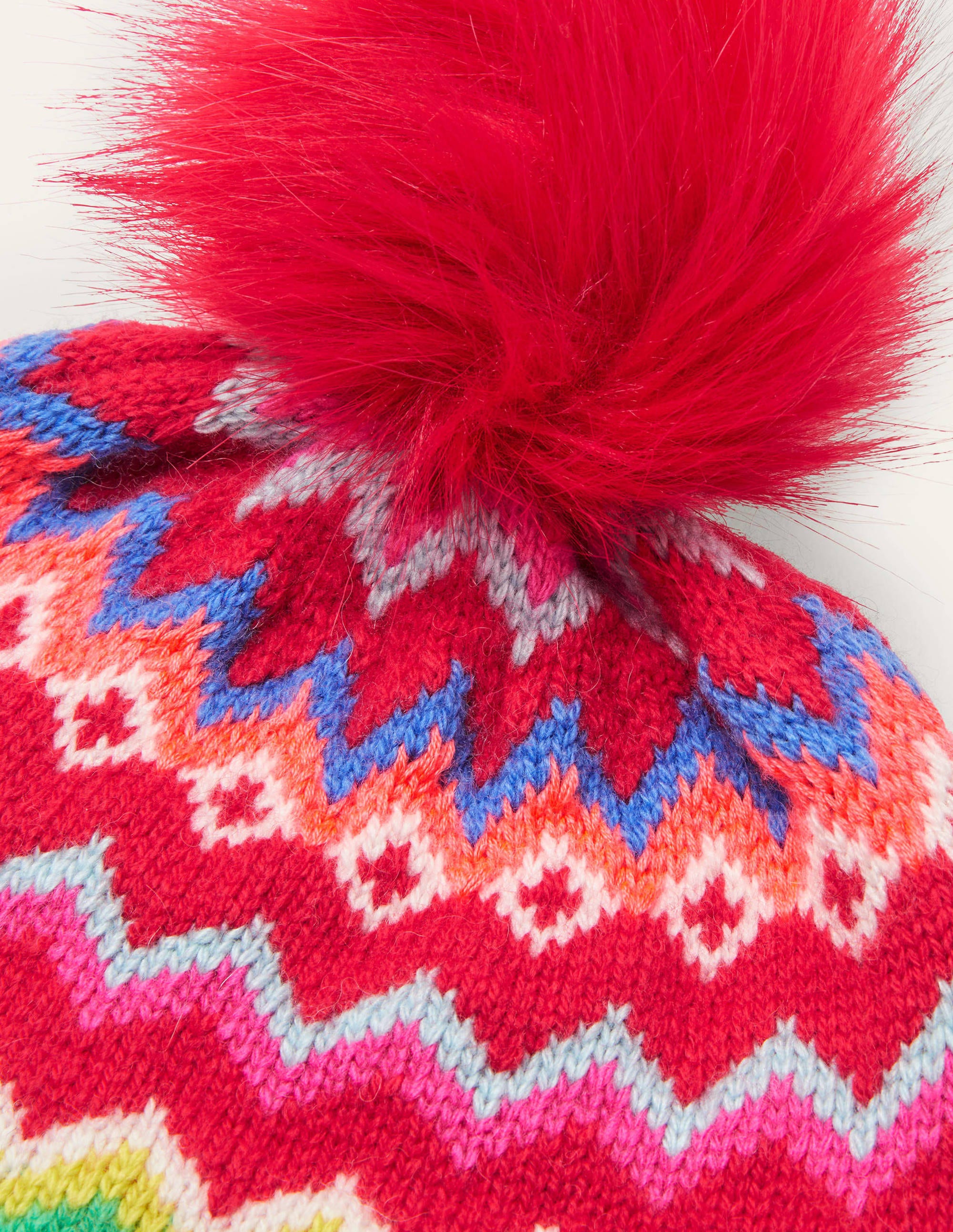 Fair-Isle-Mütze-Rockabilly-Rot - Image 2