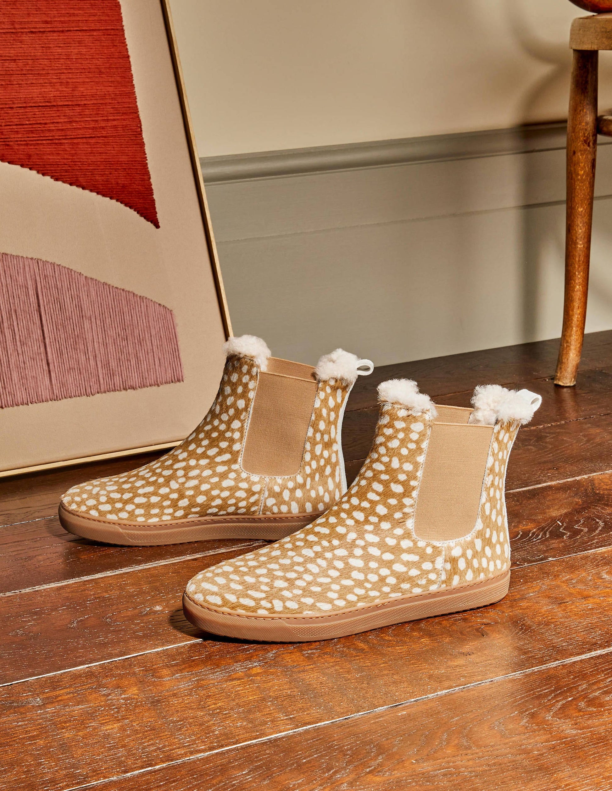 Bottines chelsea en peau de mouton-Cerf-1