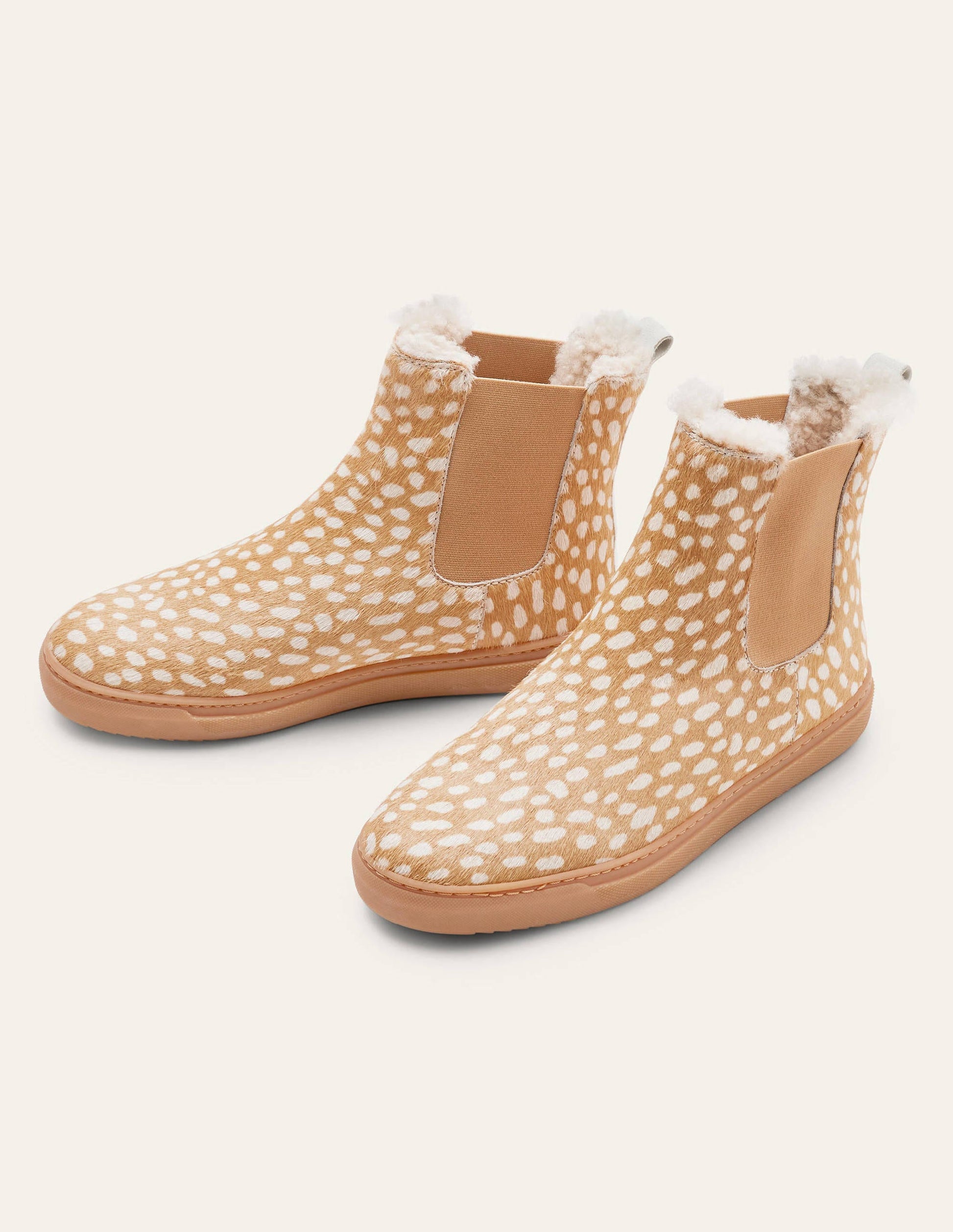 Bottines chelsea en peau de mouton-Cerf-3
