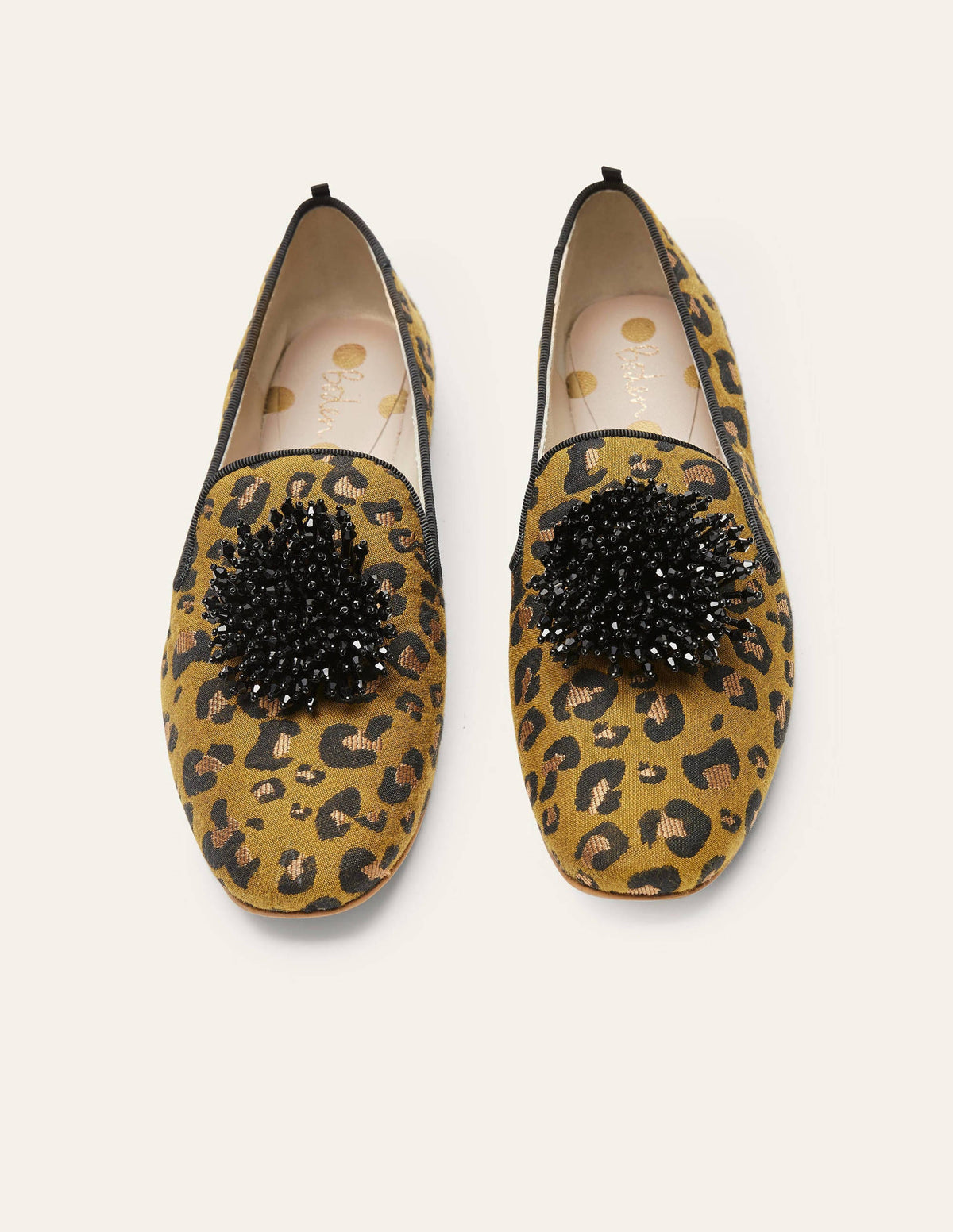 Gabriella Verzierte Loafer-Metallischer Jacquard, Leopardenmuster - Image 3