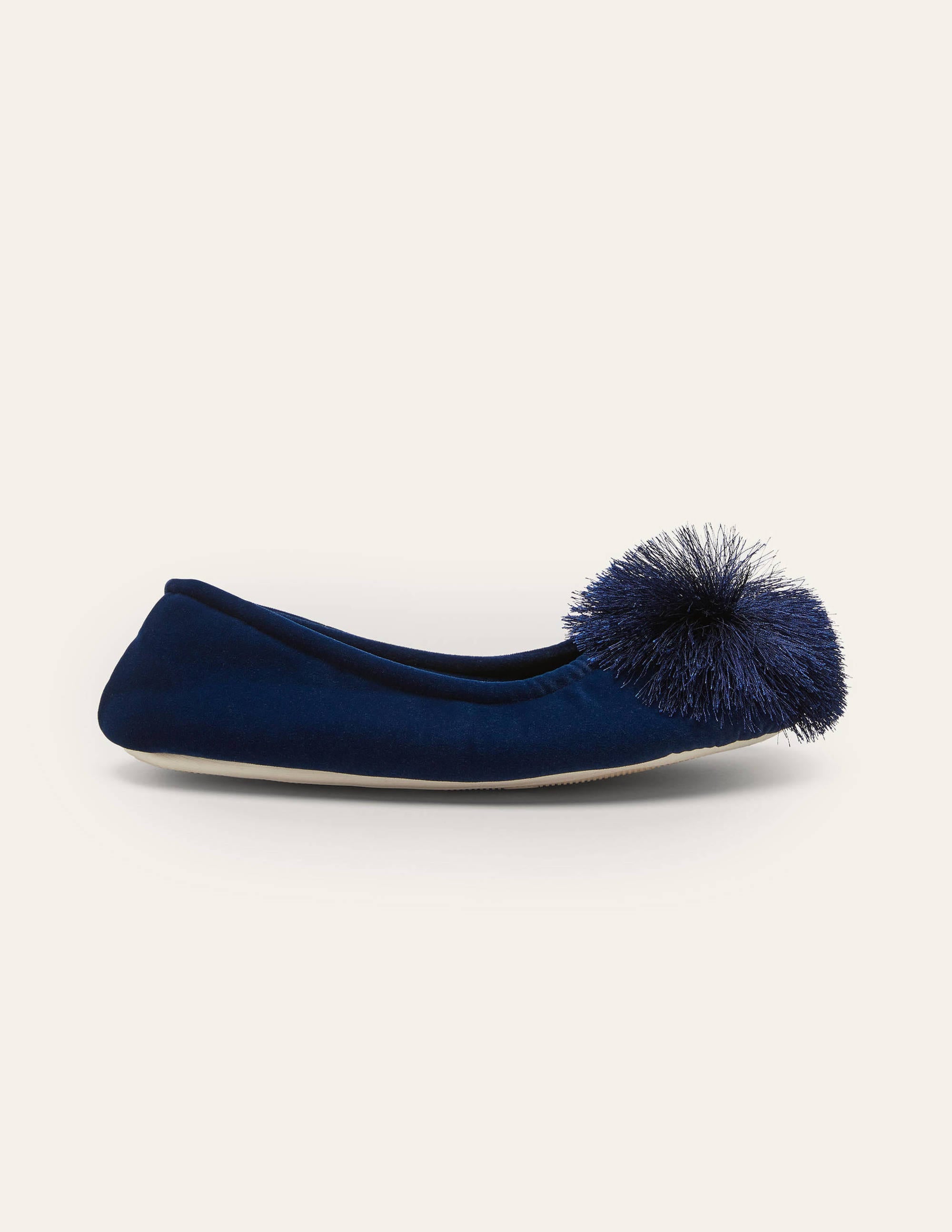 Pompom Slipper-Navy - Image 2