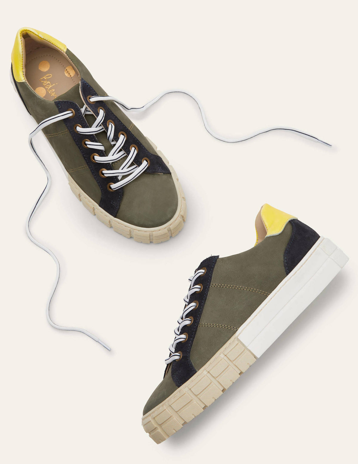 Pippa Sneaker mit mehrschichtiger Sohle-Erlengrün/Navy - Image 4