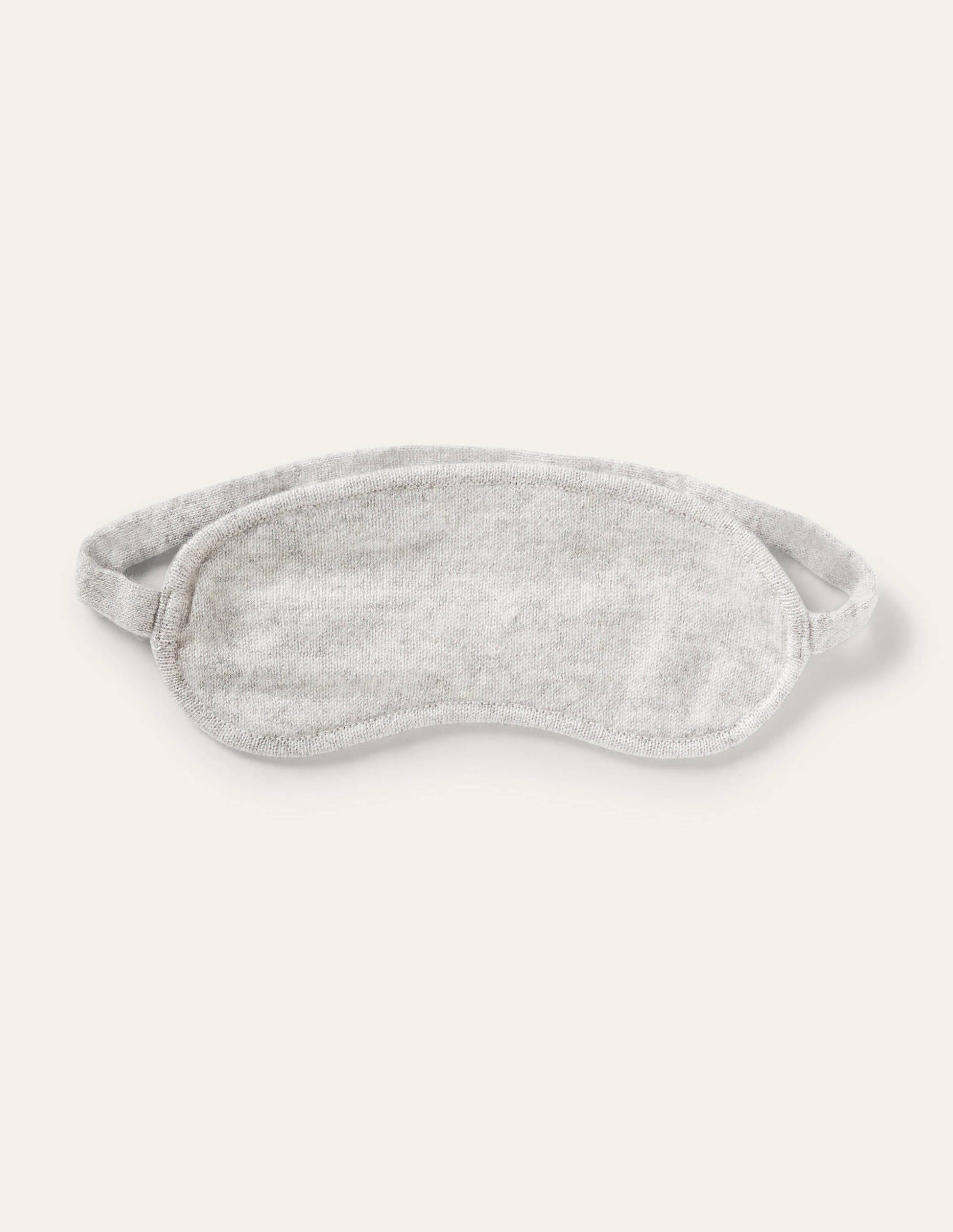 Masque de sommeil en cachemire-Gris chiné/eau douce-1