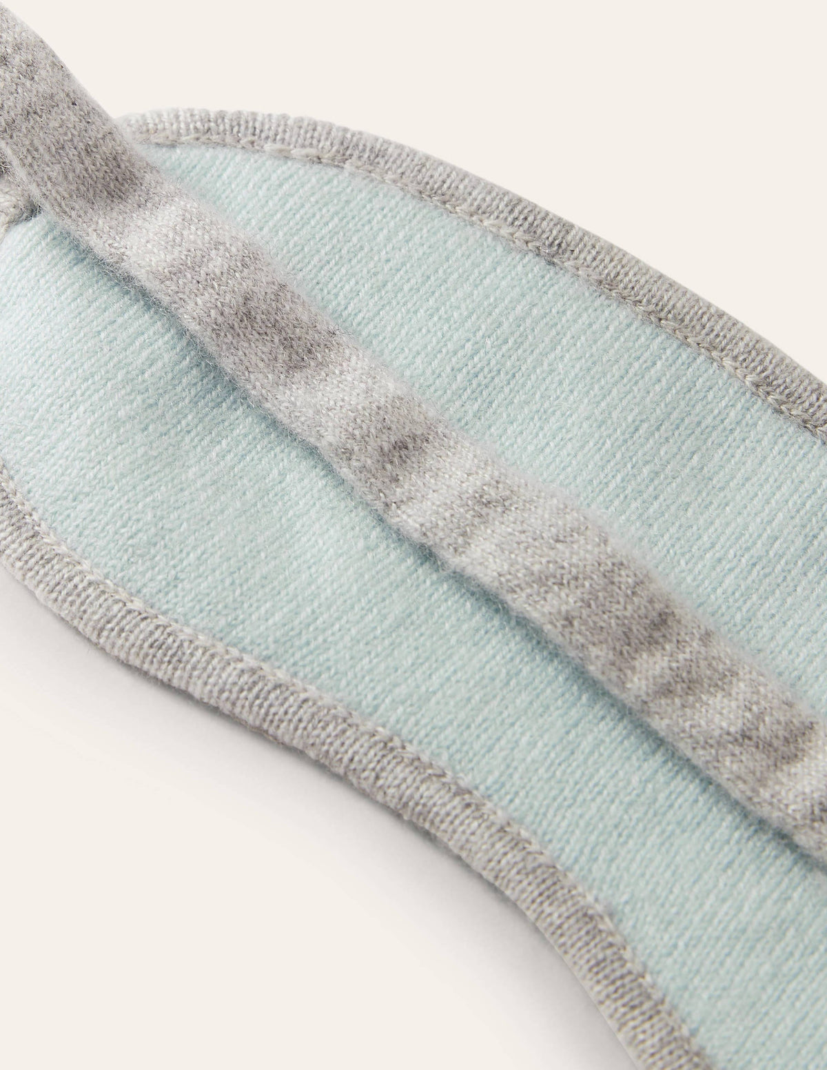 Masque de sommeil en cachemire-Gris chiné/eau douce - Image 2