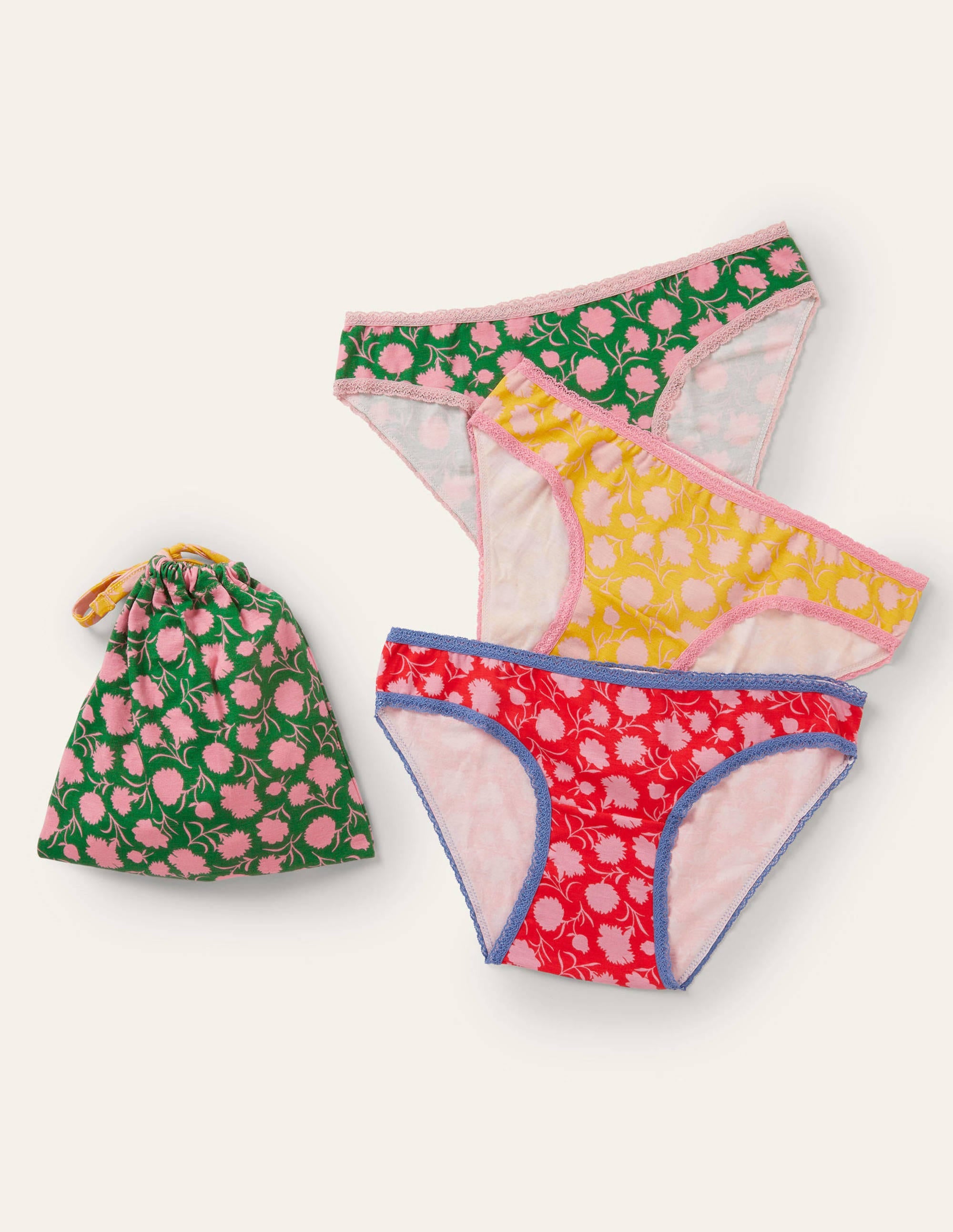 Three Pack Knickers-Floral Multi - Image 1