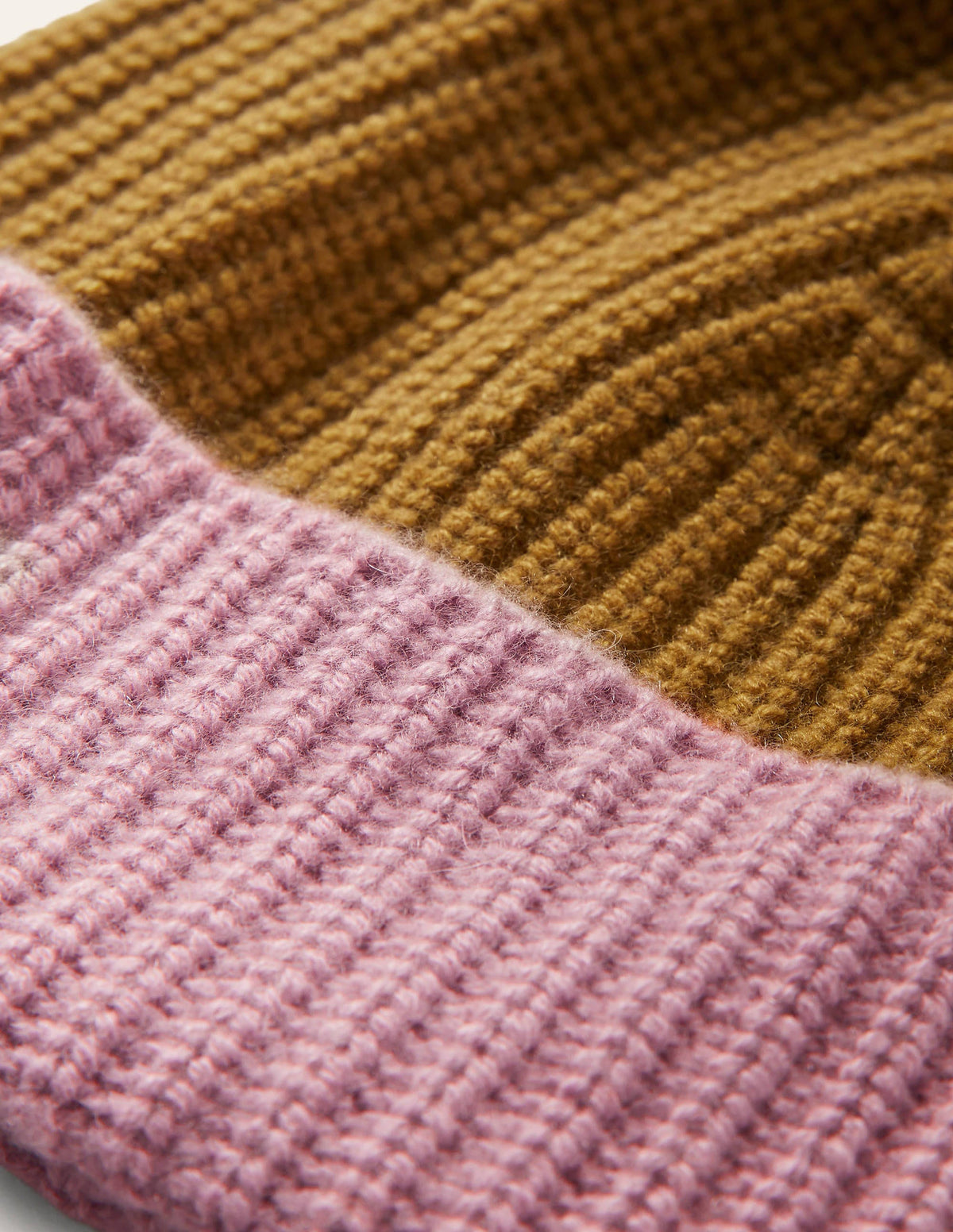 Bonnet colourblock en cachemire-Bleu marine/mousse ancienne/violet - Image 2