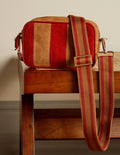 Sac à bandoulière en cuir-Fauve