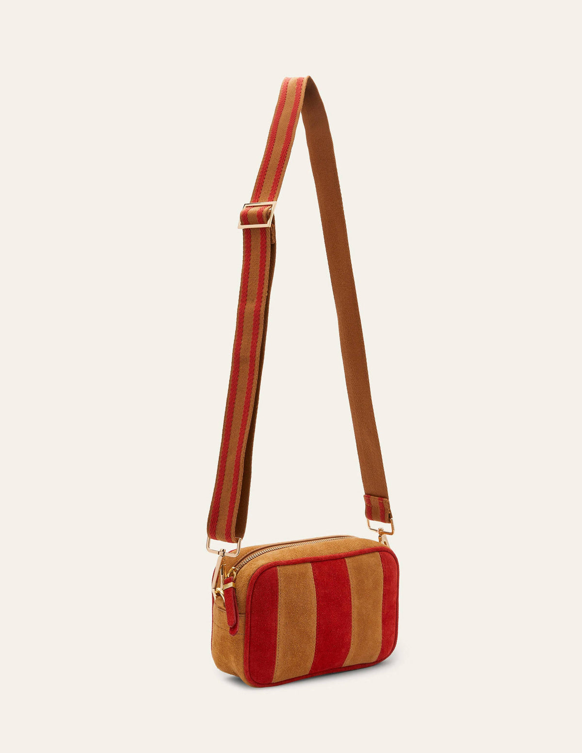 Sac à bandoulière en cuir-Fauve-2