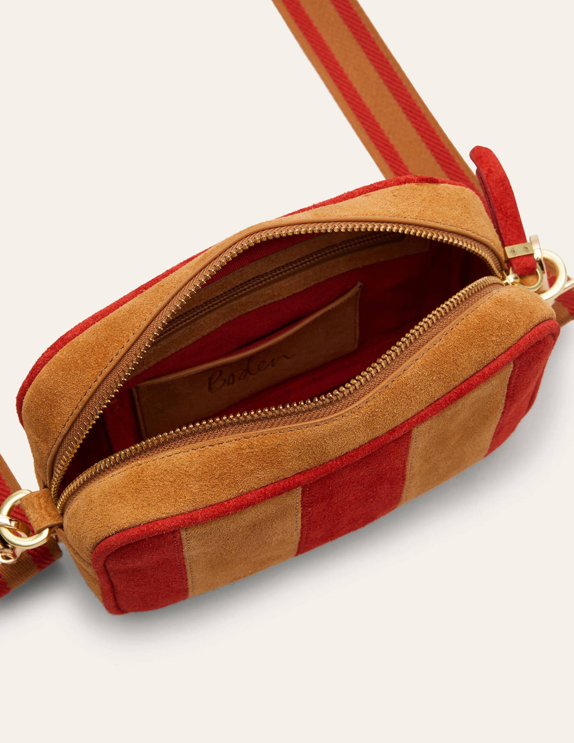 Sac à bandoulière en cuir-Fauve-3