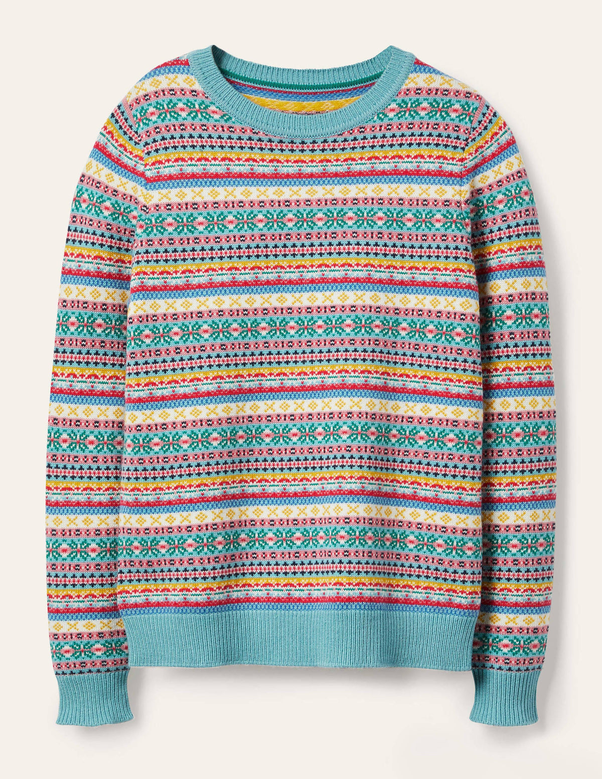 Pull Louise à motif jacquard-Vintage multi-6